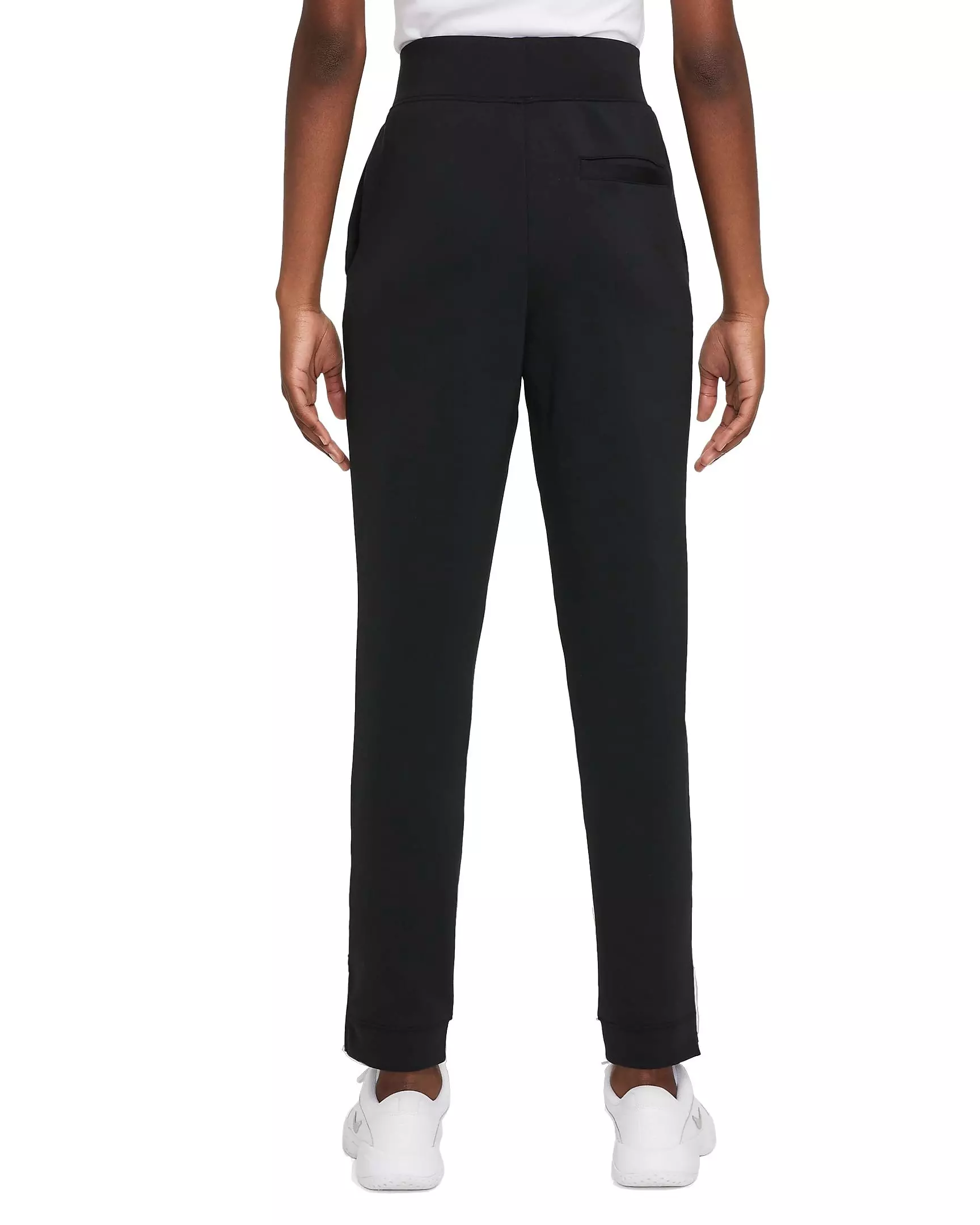 Nike Women's Court Dri-FIT Knit Tennis Pants - Black - BLACK