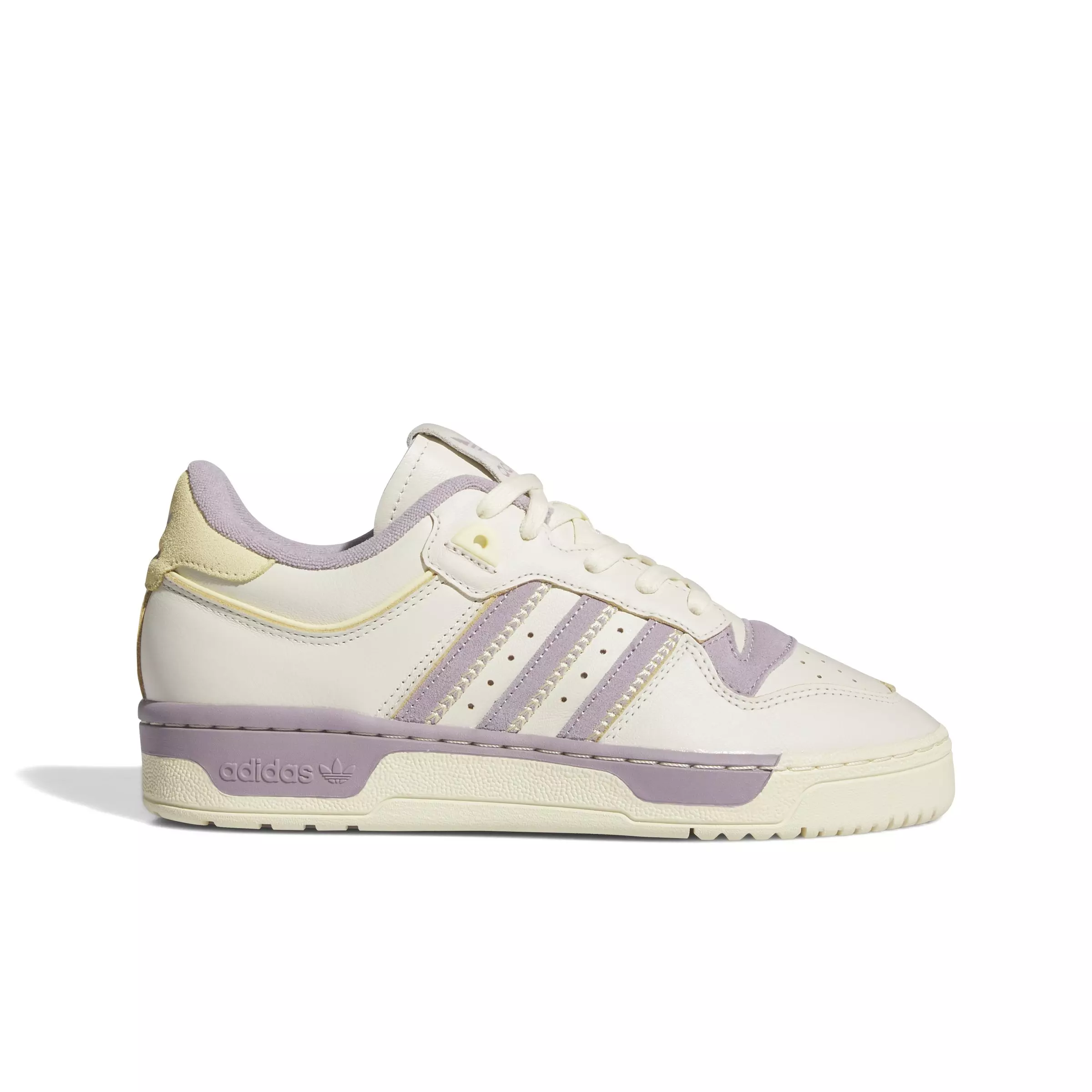 adidas Originals Rivalry 86 Low "Cream White/Preloved Fig/Easy Yellow" Women's Shoe - CREAM/FIG/YELLOW