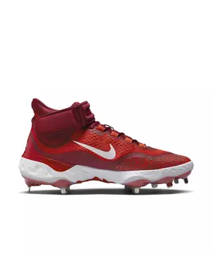Men's Red Nike Huarache Elite 2 Low Baseball Cleats Custom Pitching Toe  Size 14