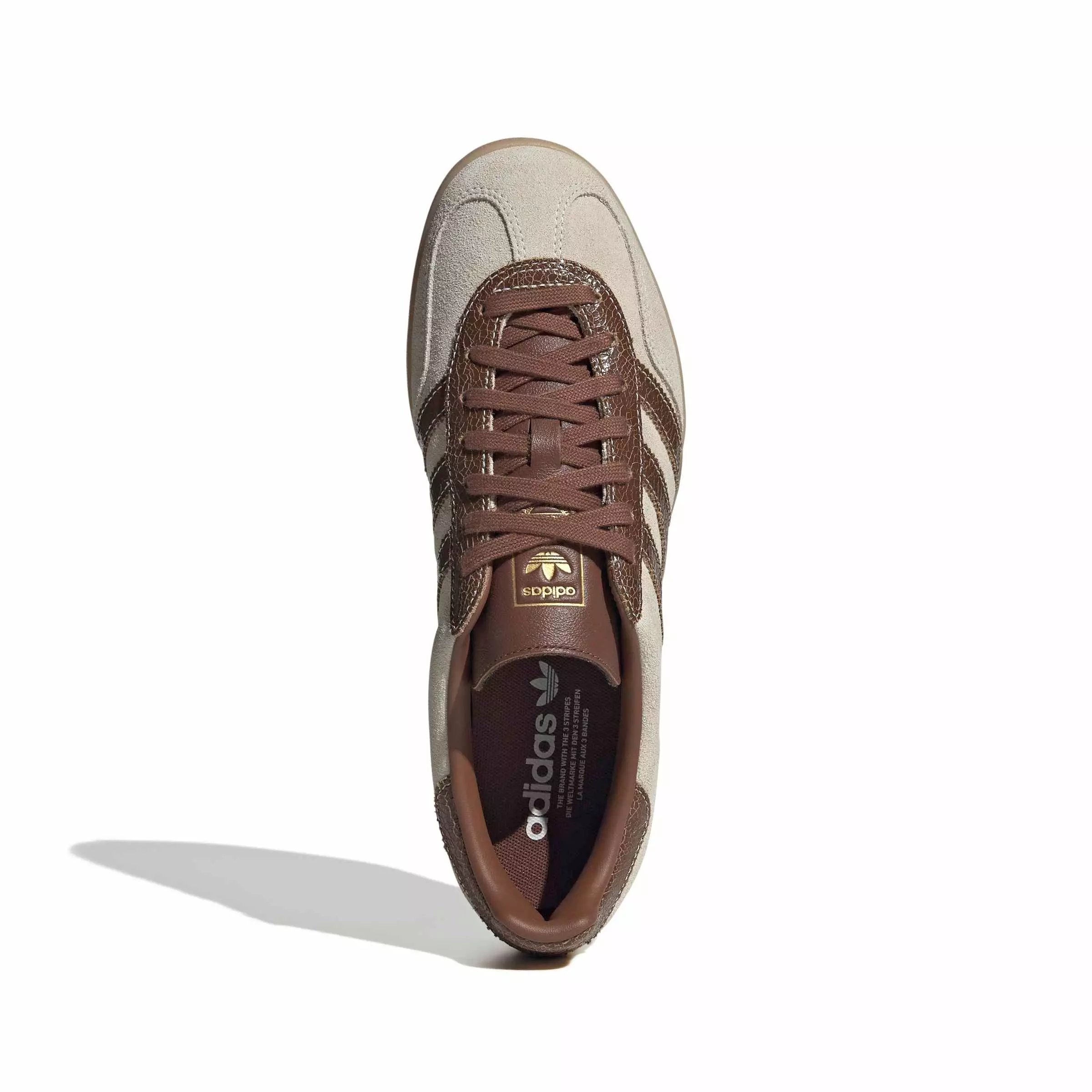adidas Originals Gazelle Indoor "Off White/Preloved Brown/Gum 4" Men's Shoe - OFF WHITE/BROWN/GUM