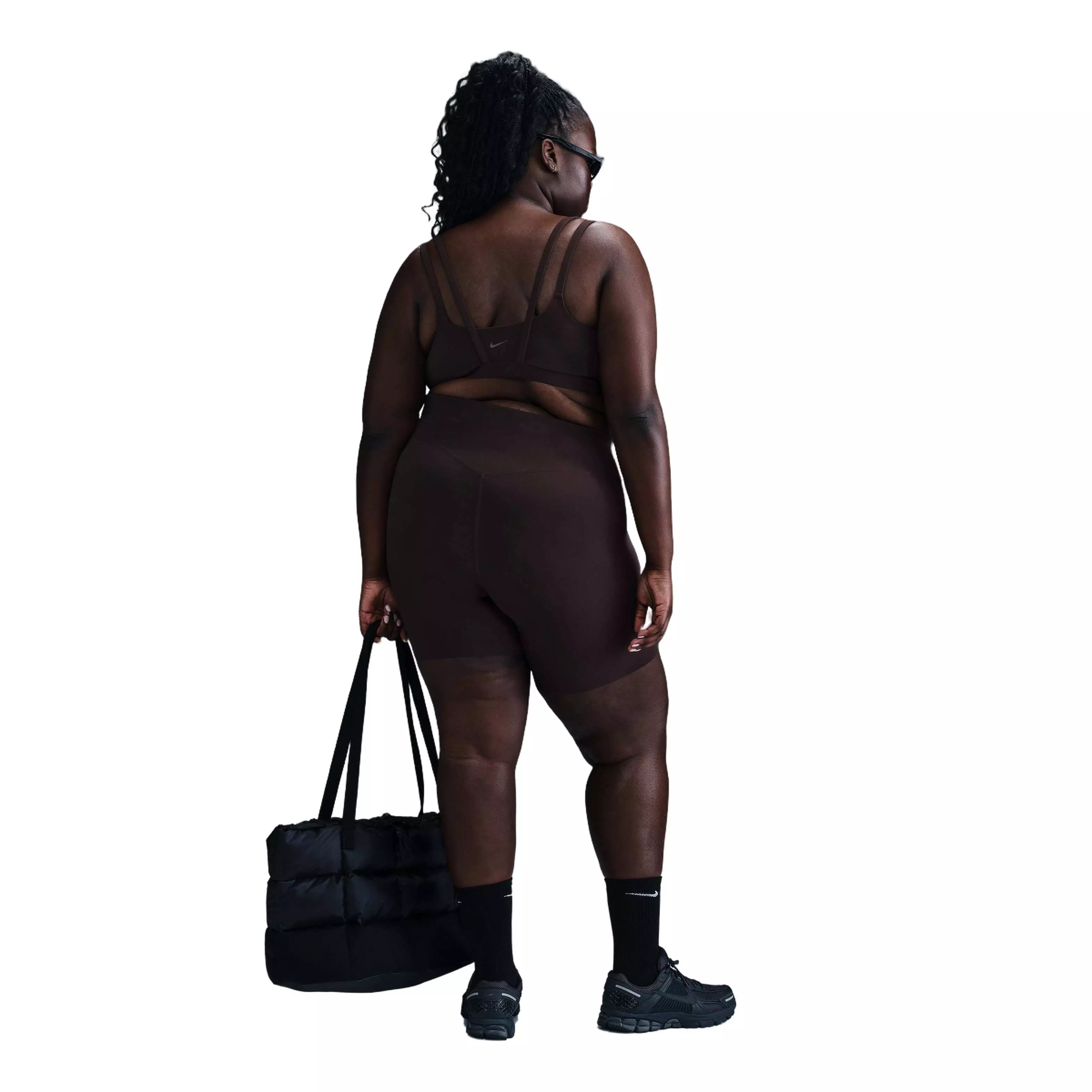 Nike Women's Alate Dri-FIT Trace Light-Support Padded Sports Bra -Dk Brown - DK BROWN