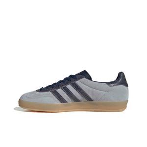 adidas Originals Gazelle Indoor "Halo Silver/Night Indigo/Gum 4" Men's Shoe - SILVER/INDIGO/GUM