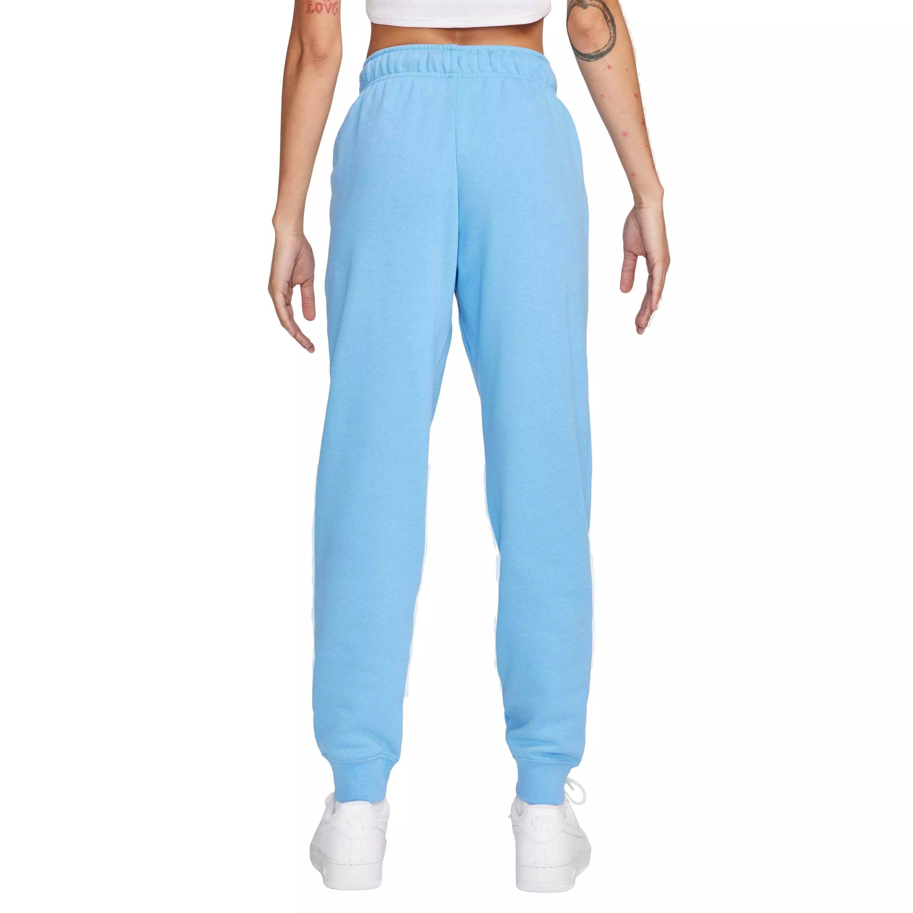 Nike Women's Sportswear​ Club Fleece​ Mid-Rise Standard ​Joggers -Blue - BLUE