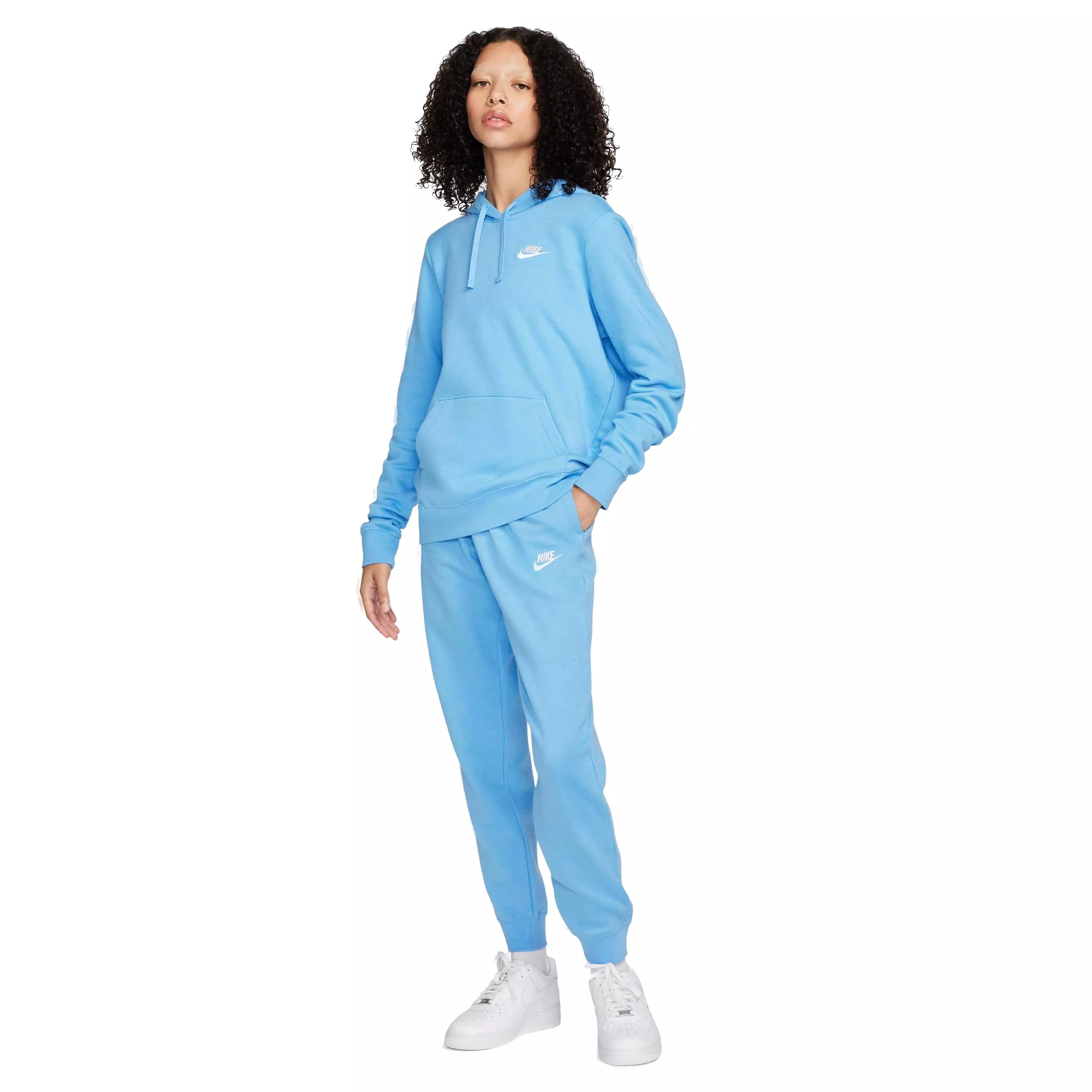 Nike Women's Sportswear​ Club Fleece​ Mid-Rise Standard ​Joggers -Blue - BLUE