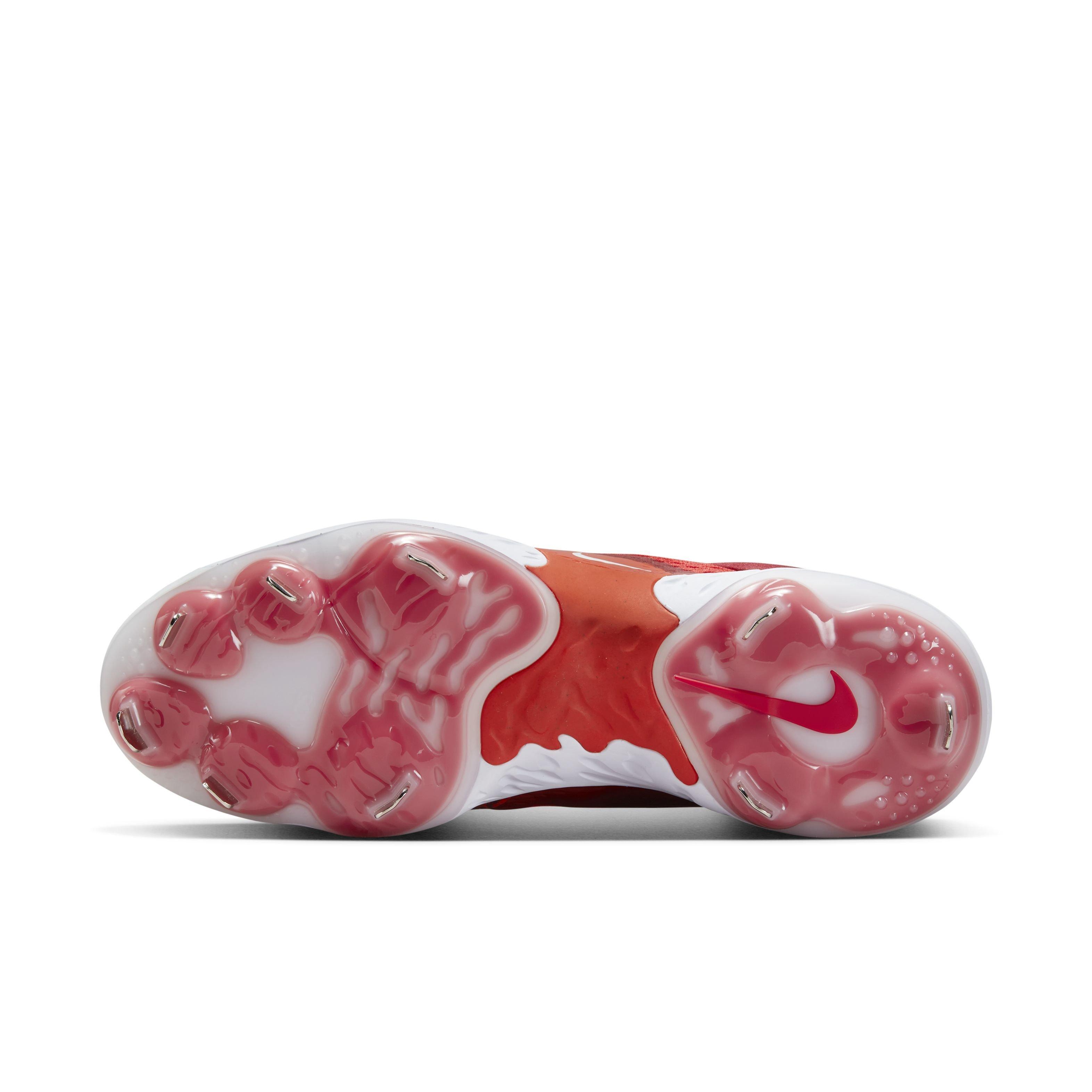 Nike Alpha Huarache Elite 4 Low "University Red/Team Red/Habanero Red/White" Men's Baseball Cleat - RED/RED/RED/WHITE Thumbnail View 6