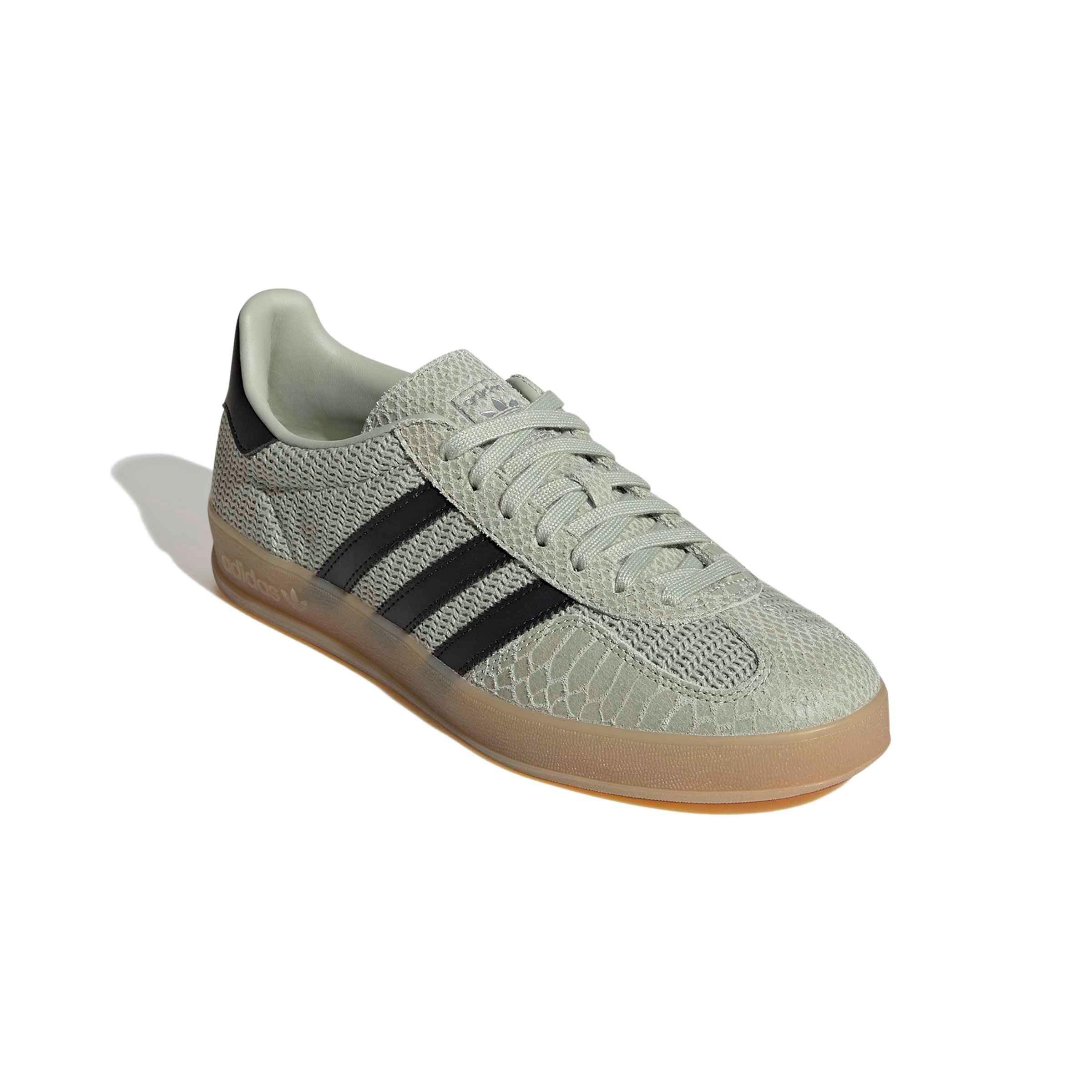 adidas Originals Gazelle Indoor "Halo Green/Core Black/Gum 4" Men's Shoe - GREEN/BLACK/GUM