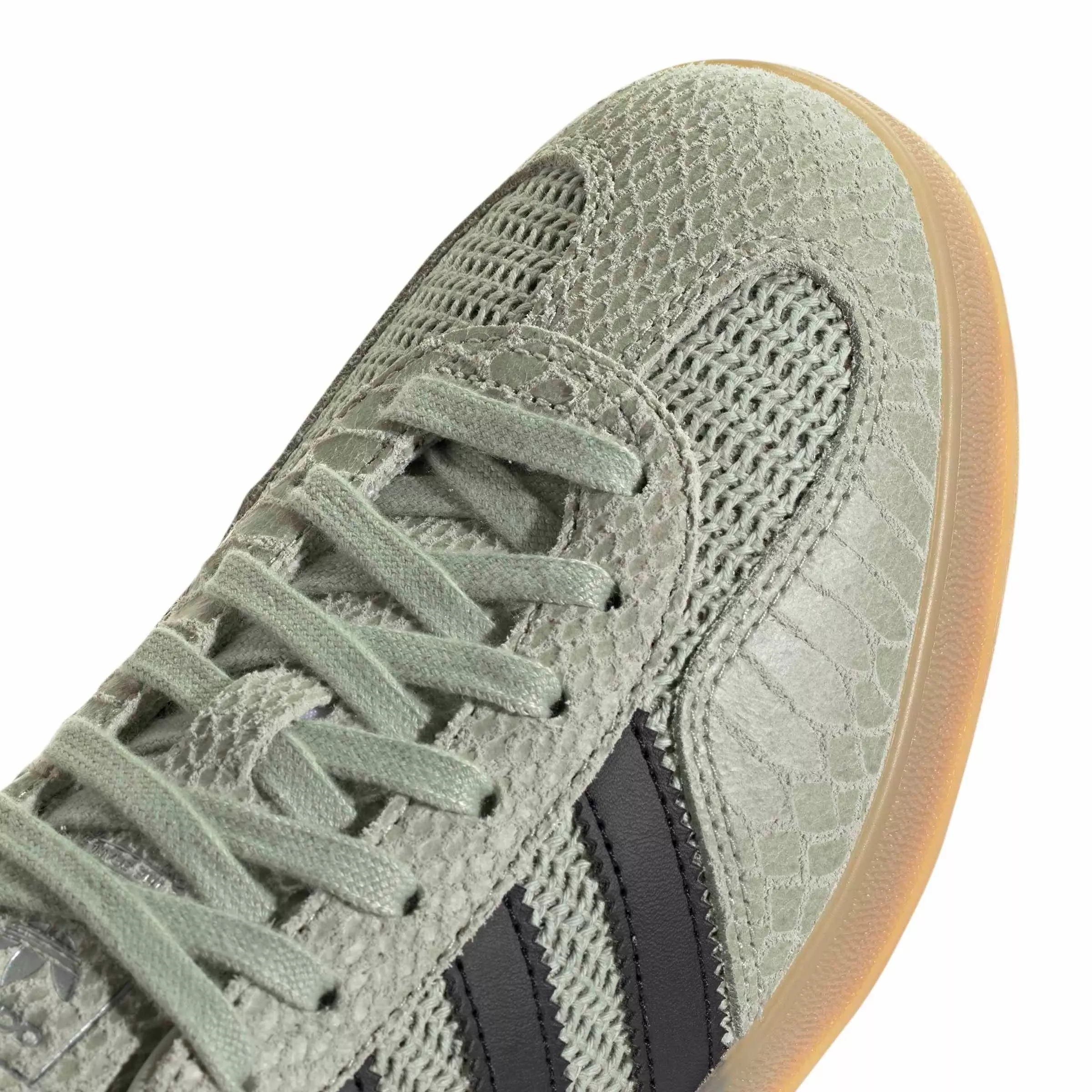 adidas Originals Gazelle Indoor "Halo Green/Core Black/Gum 4" Men's Shoe - GREEN/BLACK/GUM
