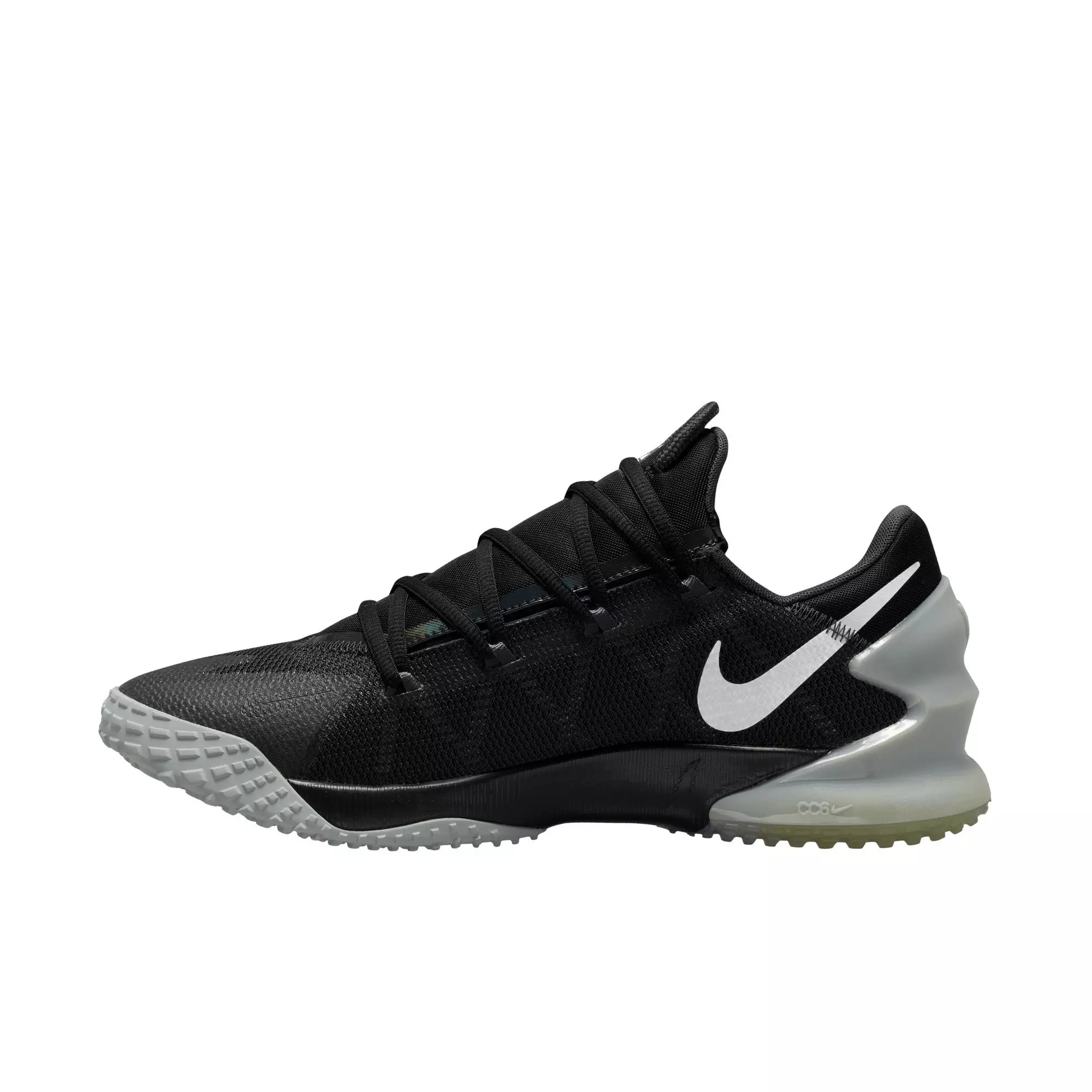 Nike Force Zoom Trout 8 Turf "Black/Dark Smoke Grey/Light Smoke Grey/White" Men's Baseball Shoe - BLACK/DK GREY/LT GREY/WHITE