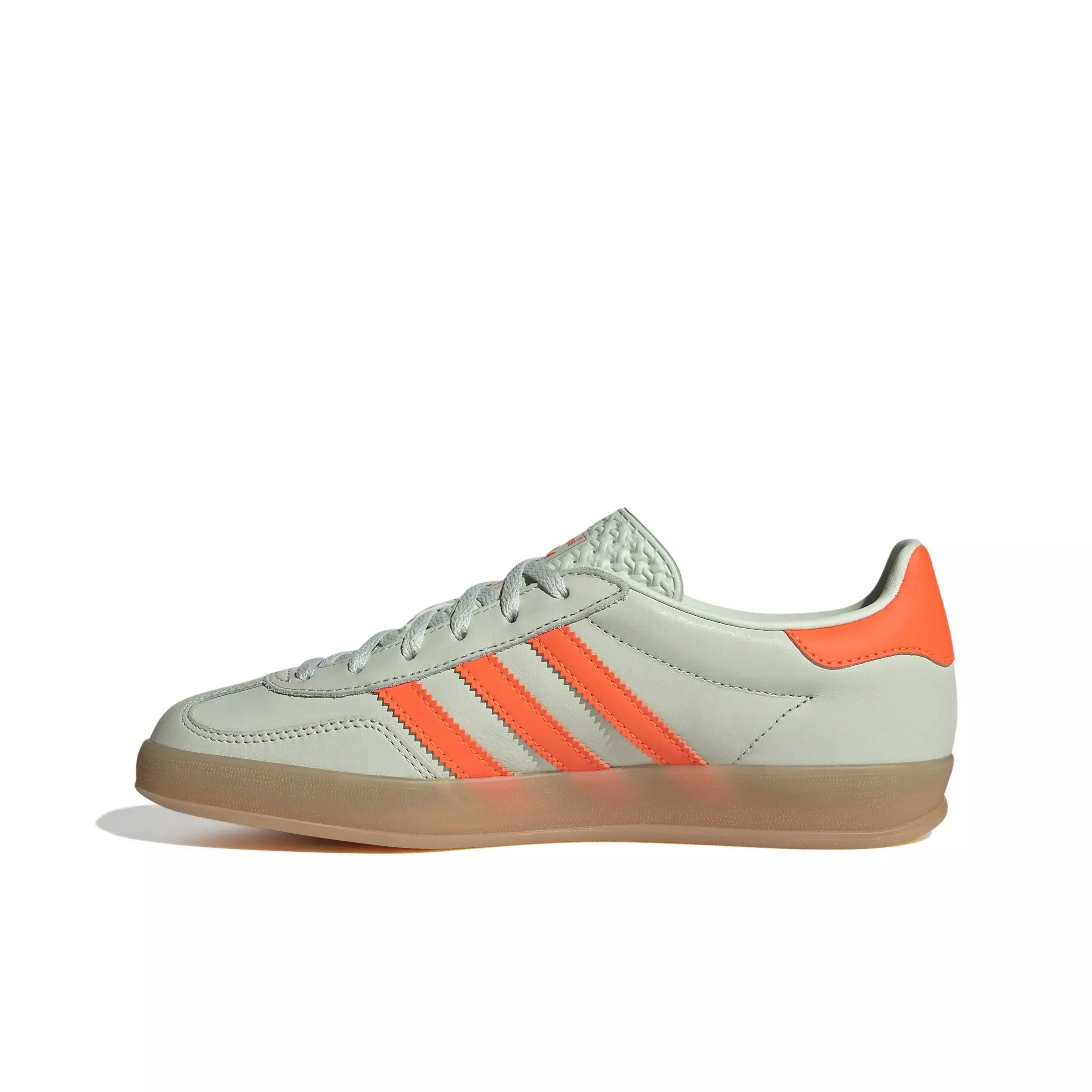 adidas Originals Gazelle "Linen Green/Solar Orange/Gum 3" Women's Shoe - GREEN/ORANGE/GUM