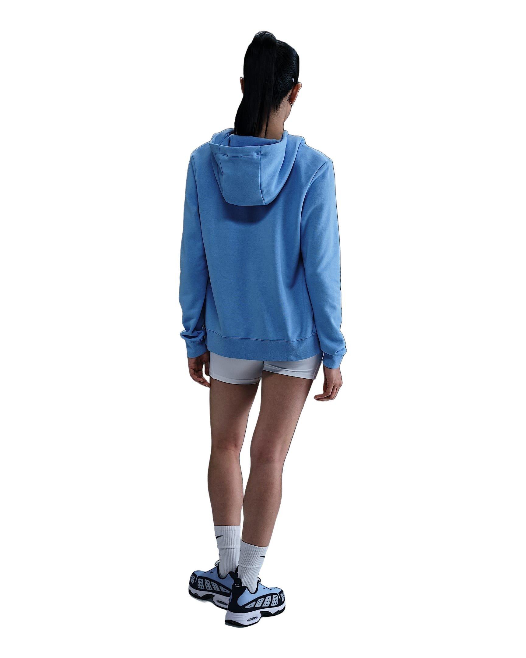 Nike Women's Sportswear Club Fleece Full-Zip Hooded Jacket - Blue - BLUE Thumbnail View 5