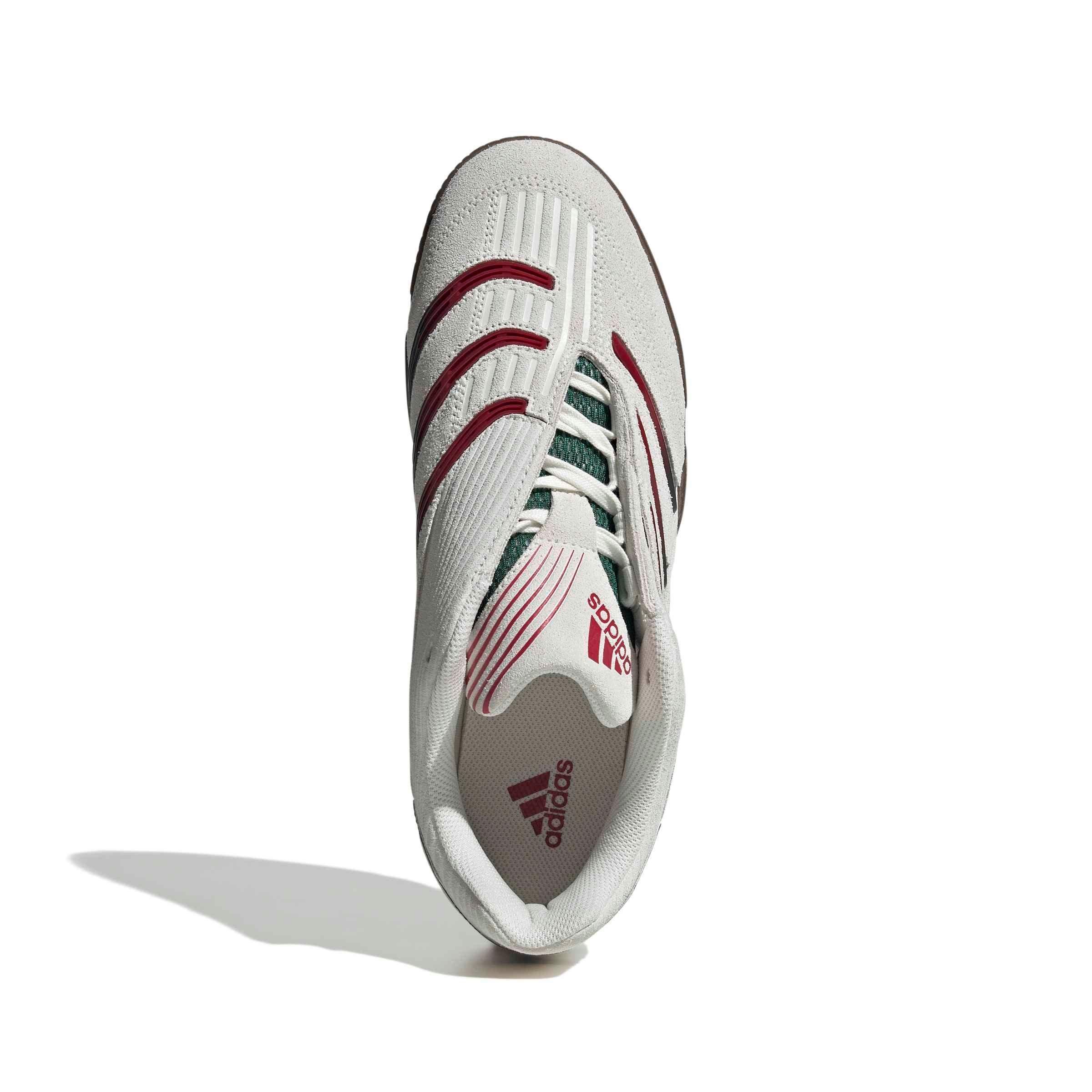 adidas Originals Predator Sala "Core White/Collegiate Green/Ftwr White" Men's Shoe - WHITE/GREEN/WHITE