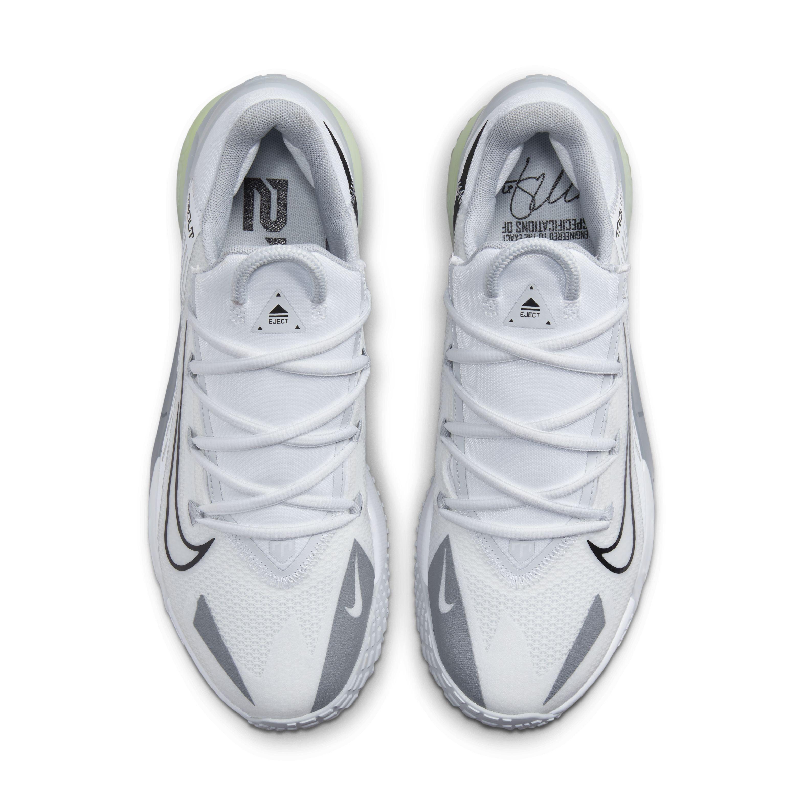 Nike Force Zoom Trout 8 Turf "White/Wolf Grey/Pure Platinum/Black" Men's Baseball Shoe - WHITE/GREY/PLATINUM/BLACK Thumbnail View 4