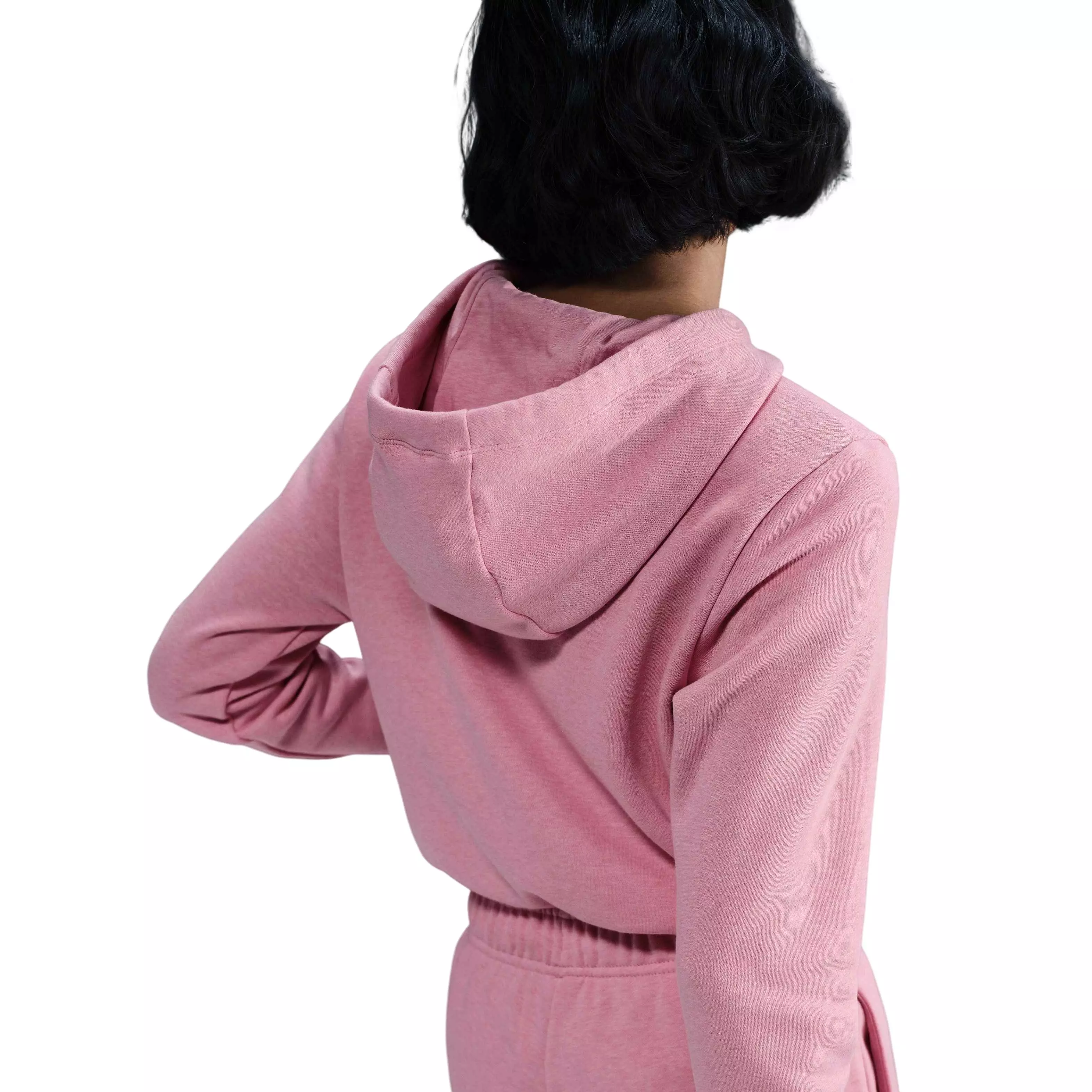 Nike Women's Sportswear Club Fleece Full-Zip Hooded Jacket - Pink - PINK