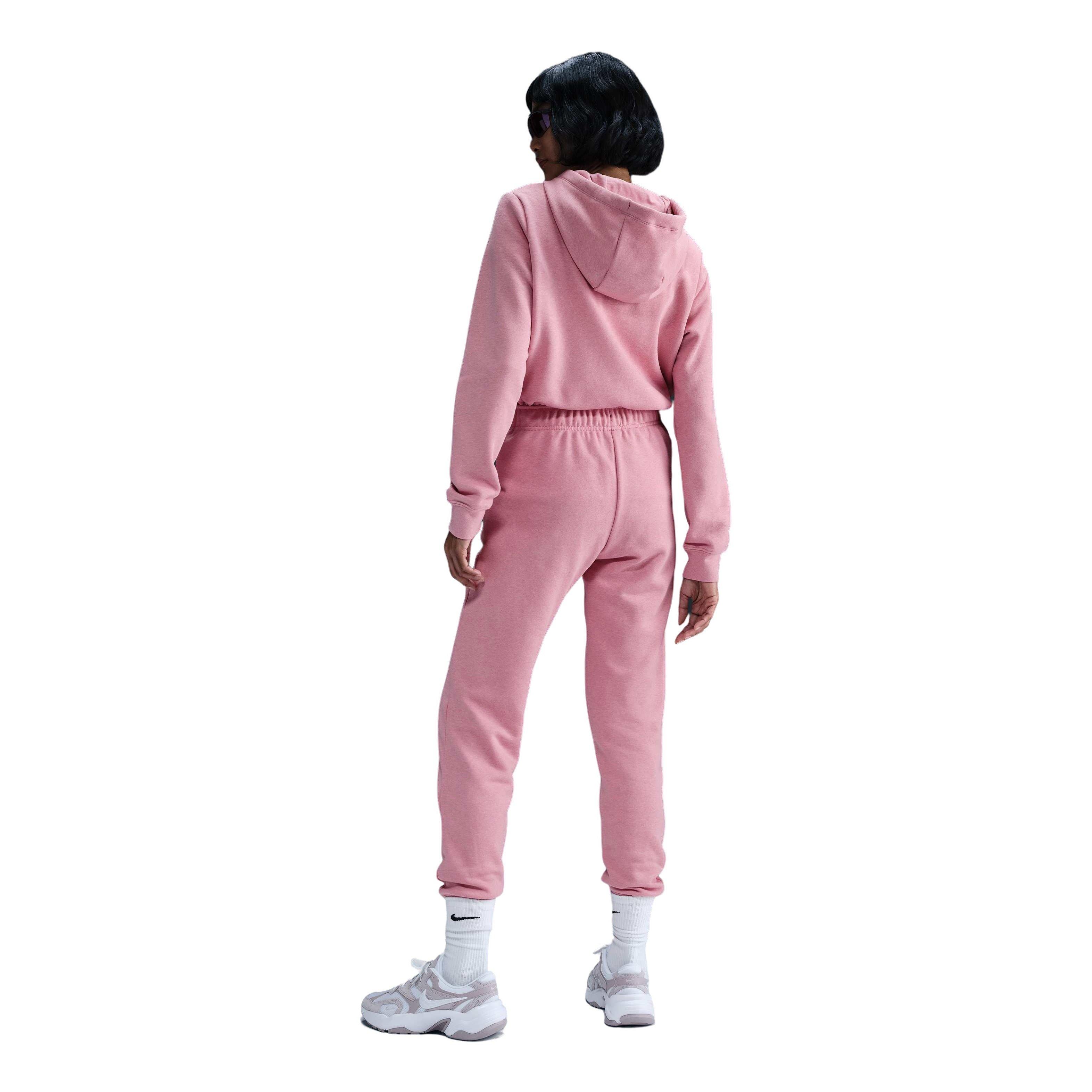 Nike Women's Sportswear Club Fleece Full-Zip Hooded Jacket - Pink - PINK Thumbnail View 5