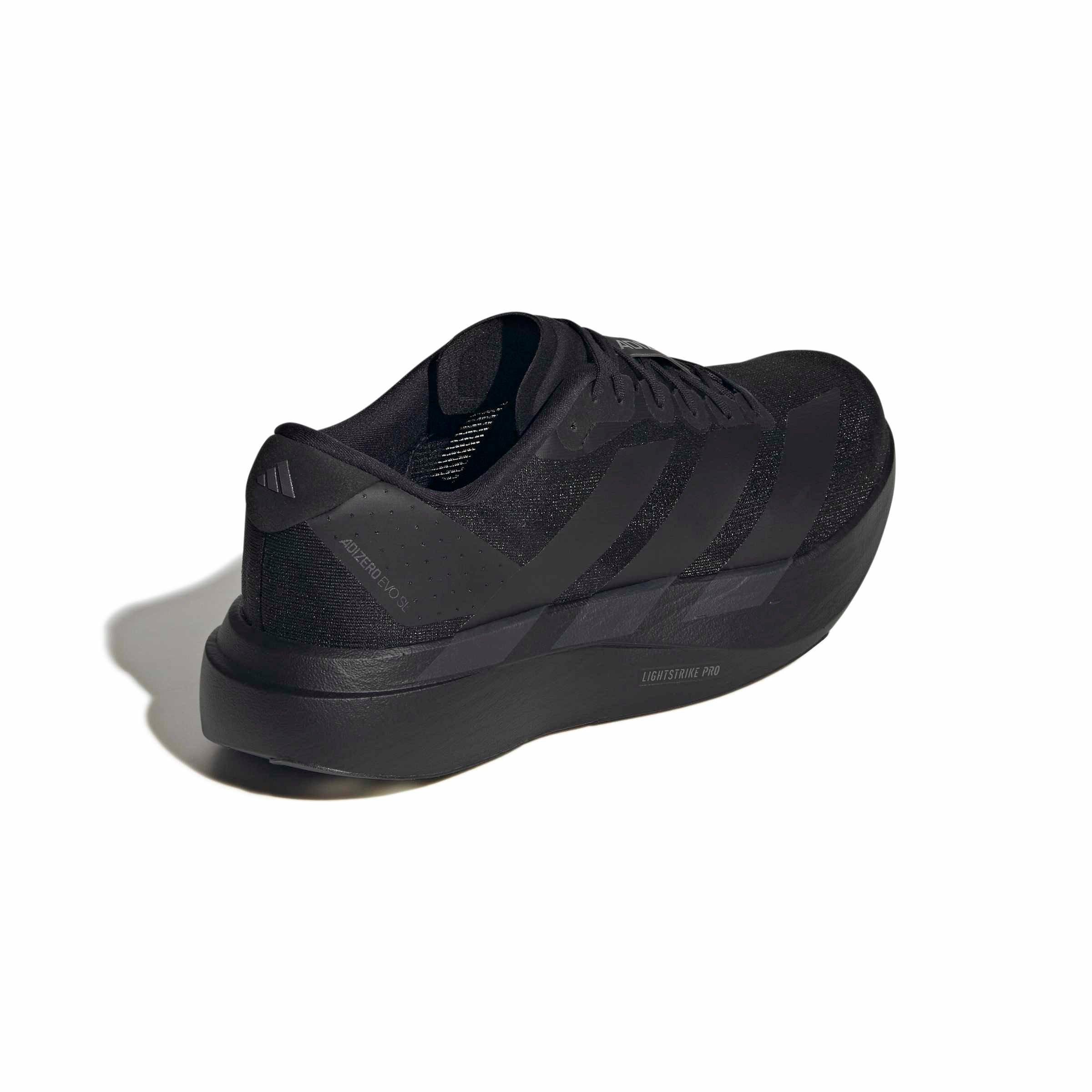 adidas Adizero EVO SL "Core Black/Core Black/Iron Metallic" Men's Running Shoe - BLACK/BLACK/IRON
