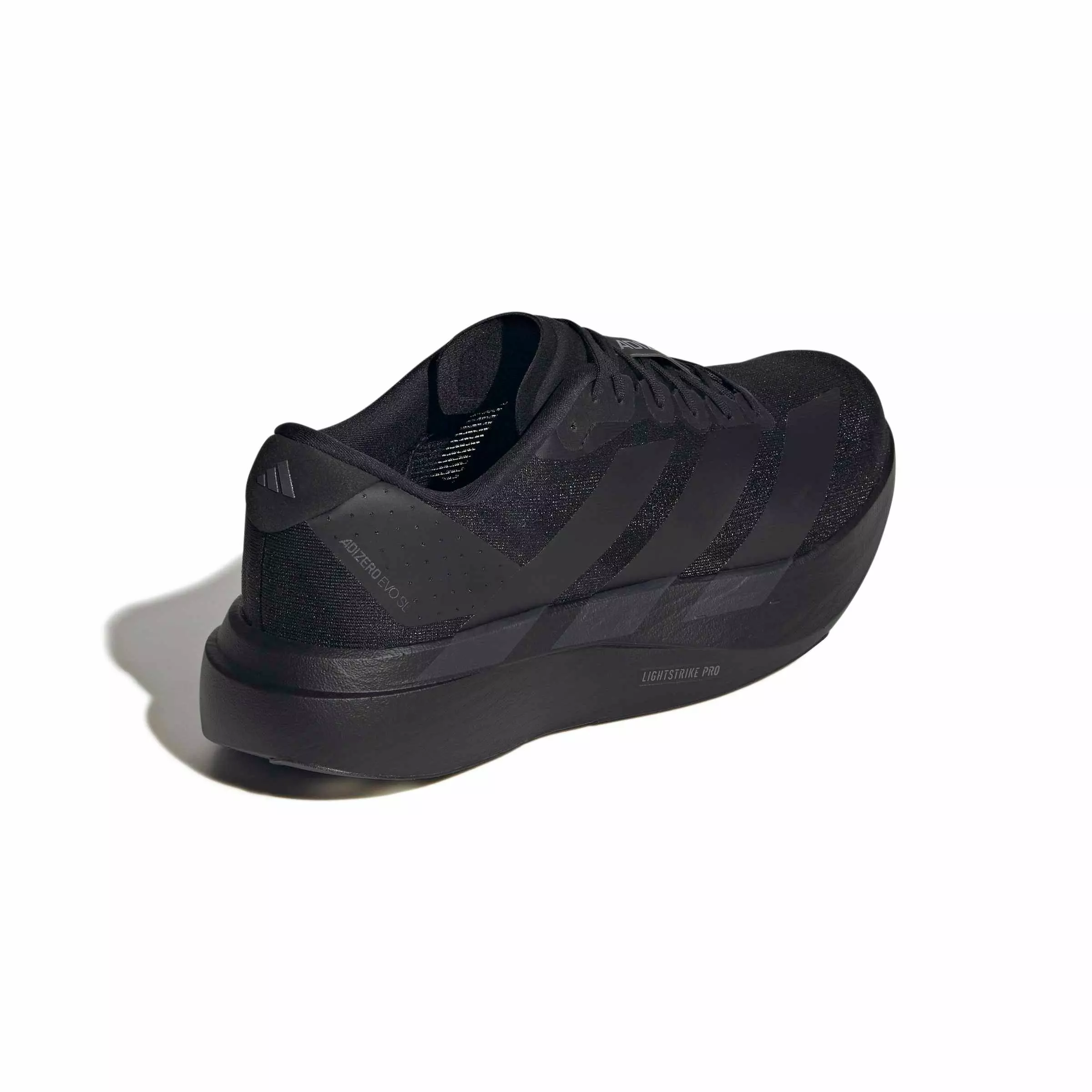adidas Adizero EVO SL "Core Black/Core Black/Iron Metallic" Men's Running Shoe - BLACK/BLACK/IRON