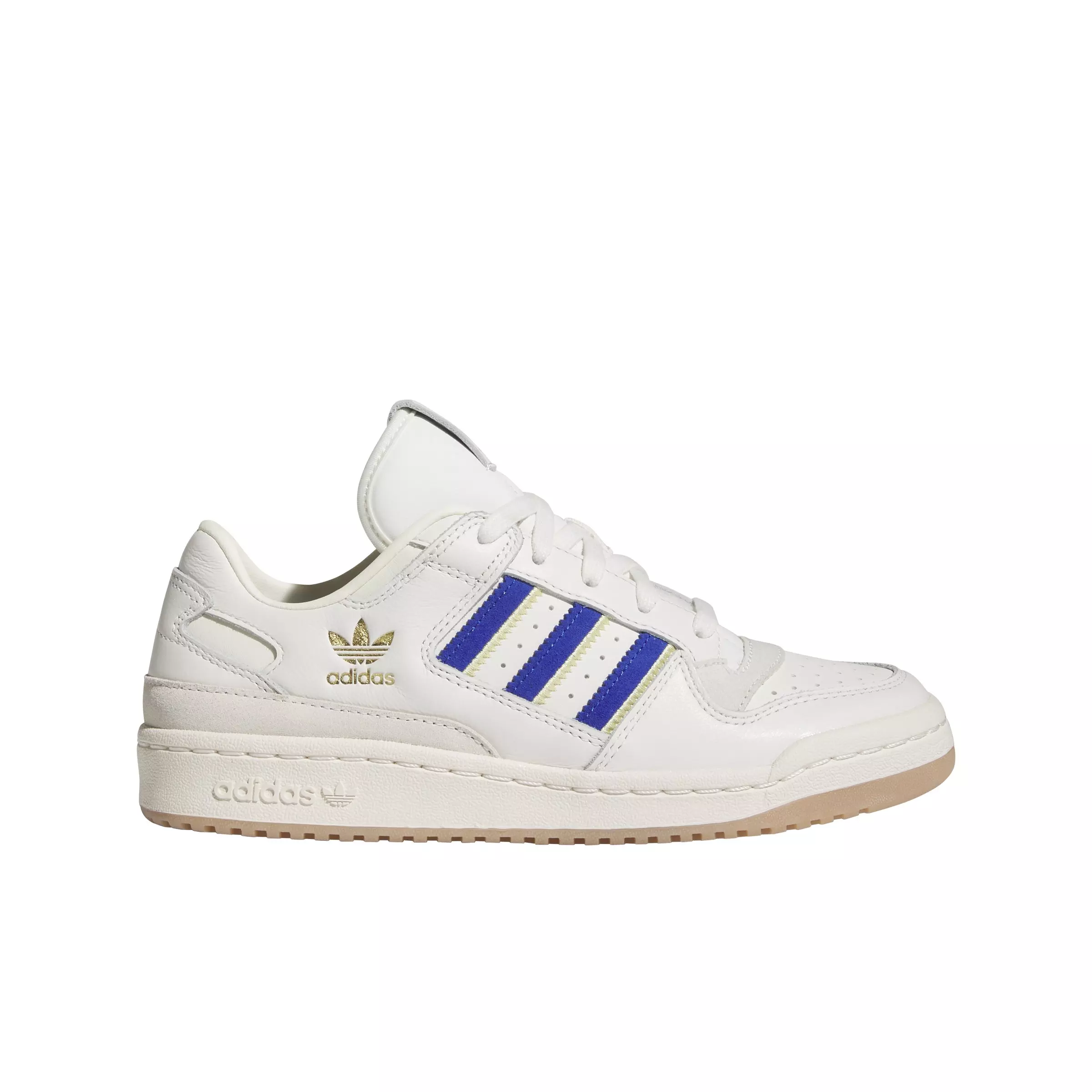 adidas Forum Low Cl "Cloud White/Team Royal Blue/Almost Yellow" Women's Shoe - WHITE/ROYAL/YELLOW