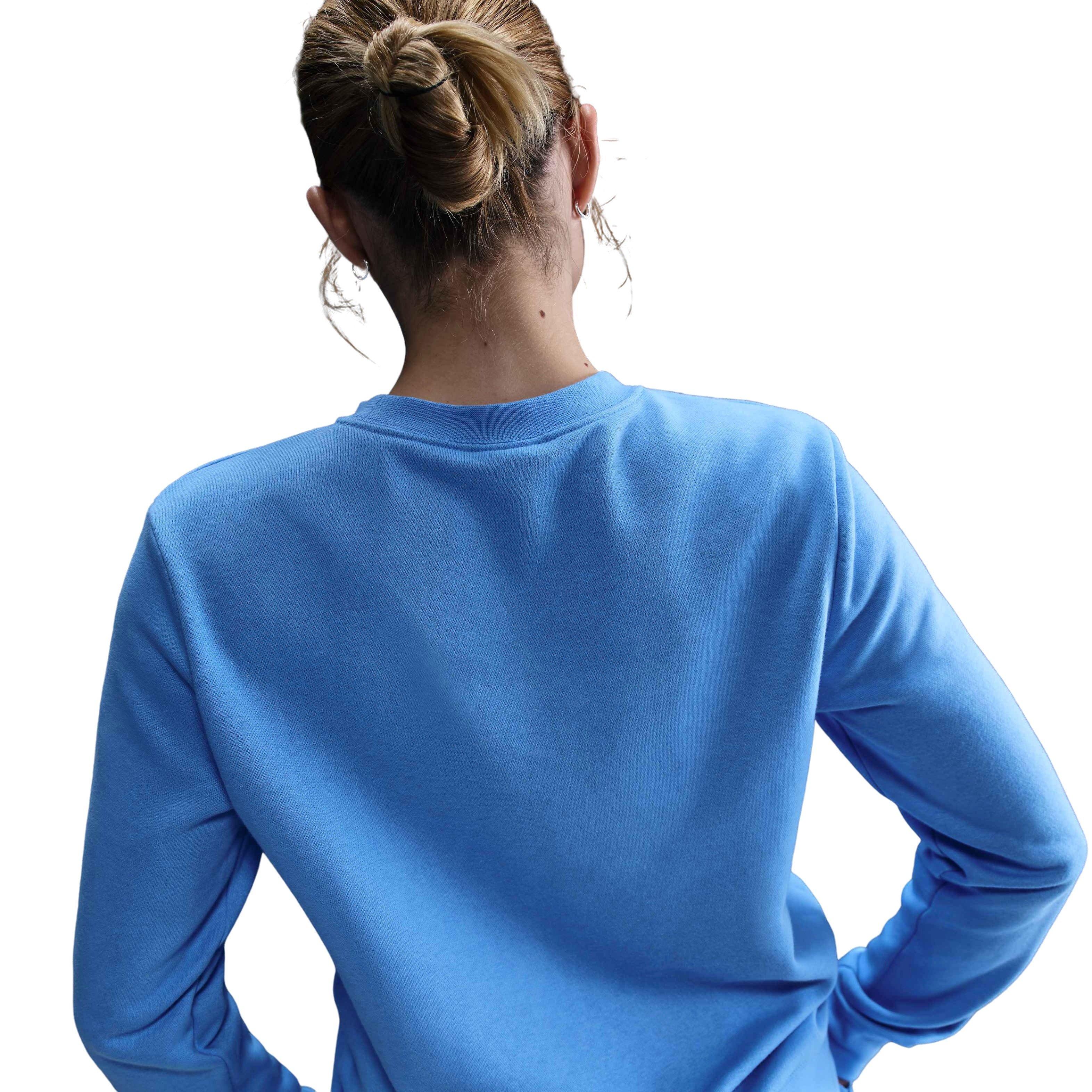 Nike Sp​ortswear Club Fleece​ Standard Women's Blue Crew-Neck Sweatshirt