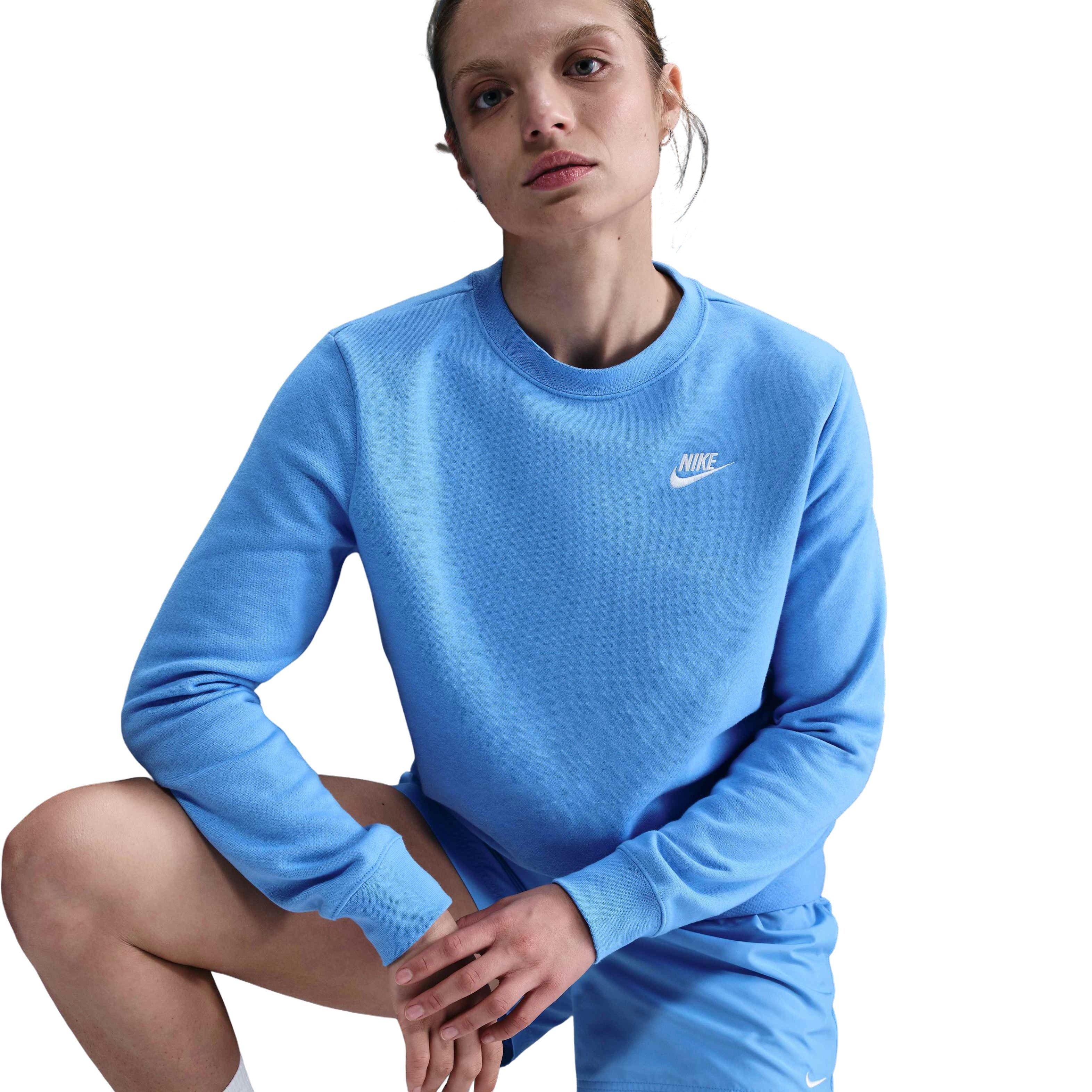 Nike Sp​ortswear Club Fleece​ Standard Women's Blue Crew-Neck Sweatshirt