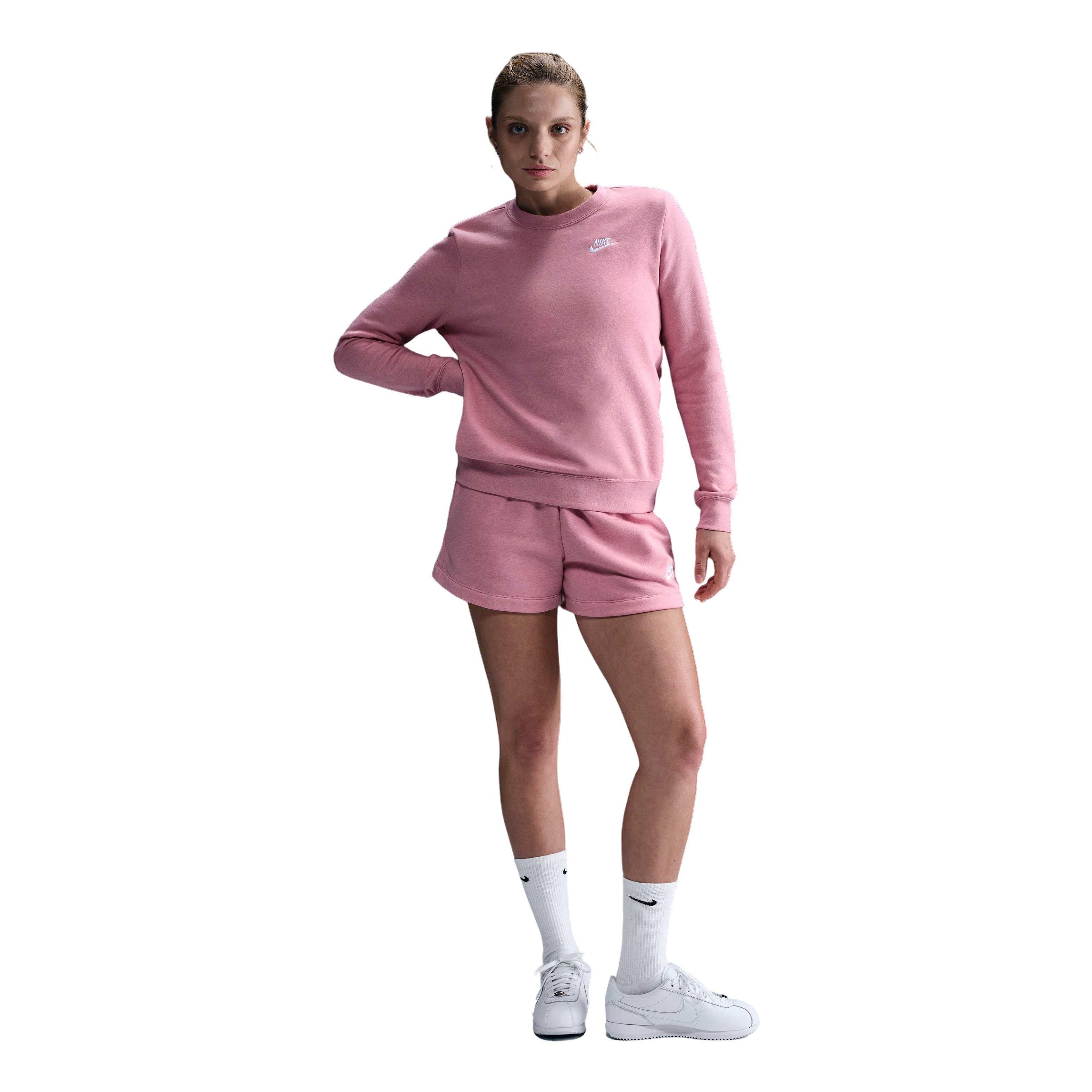 Nike Sp​ortswear Club Fleece​ Standard Women's Pink Crew-Neck Sweatshirt