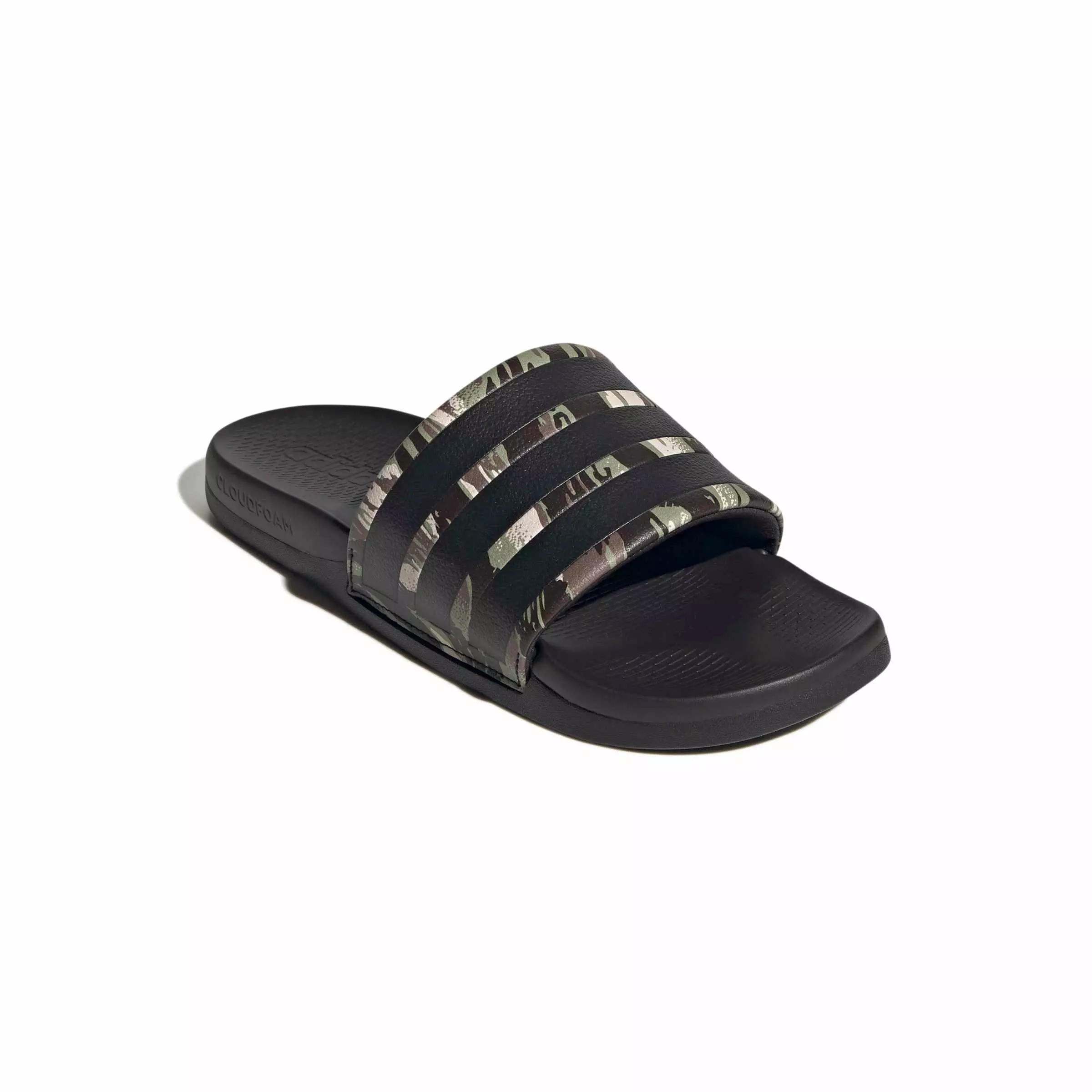 adidas Adilette Comfort 2.0 "Core Black/Core Black/Aurora Coffee" Men's Slide - BLACK/BLACK/COFFEE