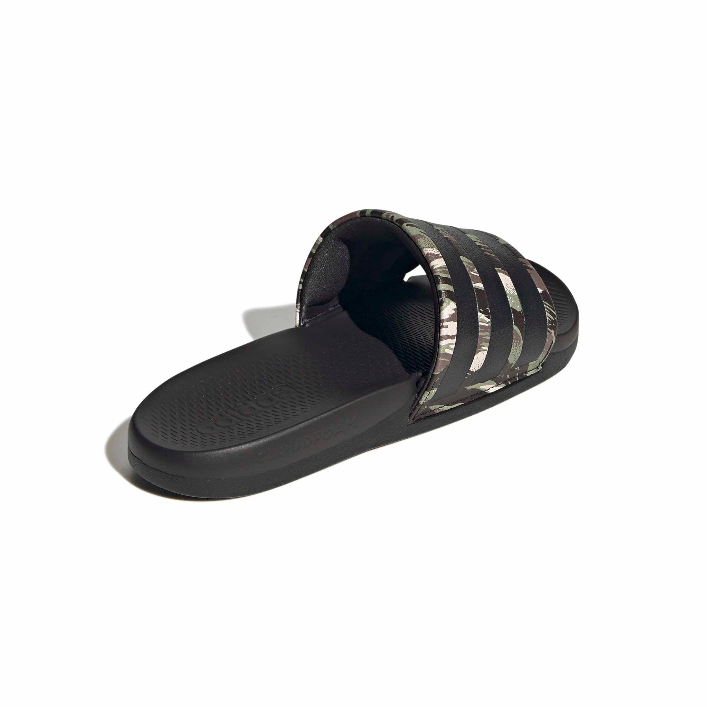 adidas Adilette Comfort 2.0 "Core Black/Core Black/Aurora Coffee" Men's Slide - BLACK/BLACK/COFFEE