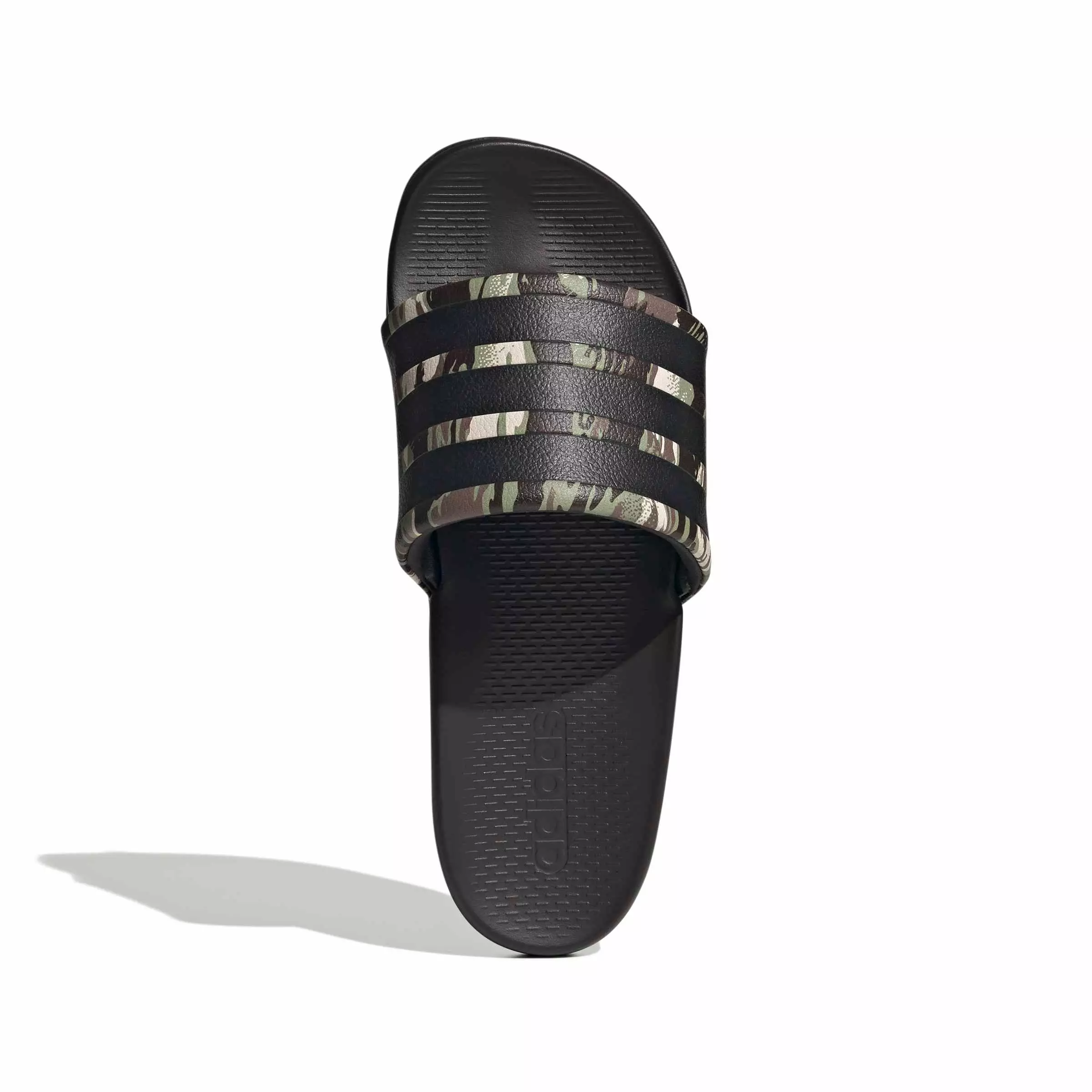 adidas Adilette Comfort 2.0 "Core Black/Core Black/Aurora Coffee" Men's Slide - BLACK/BLACK/COFFEE