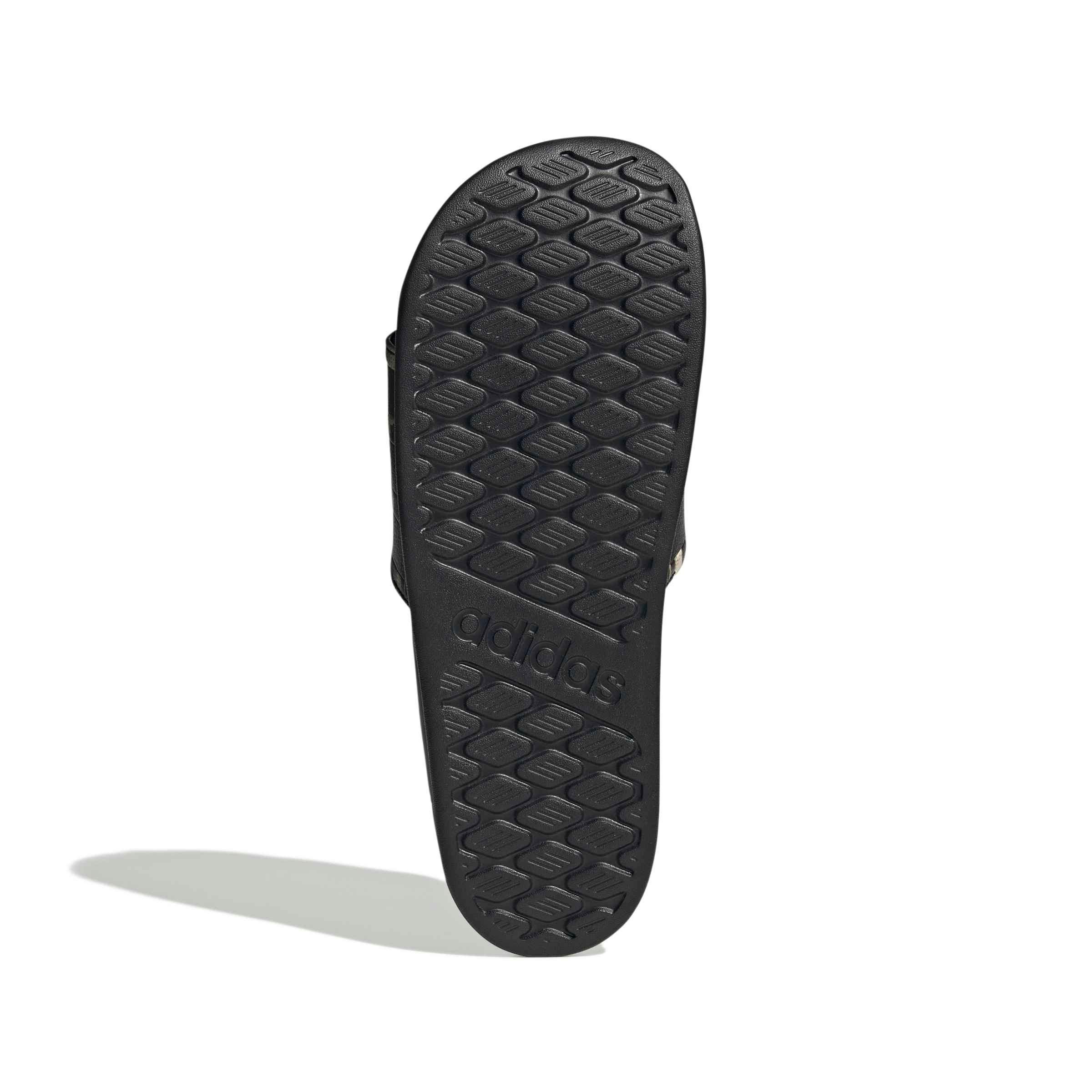 adidas Adilette Comfort 2.0 "Core Black/Core Black/Aurora Coffee" Men's Slide - BLACK/BLACK/COFFEE