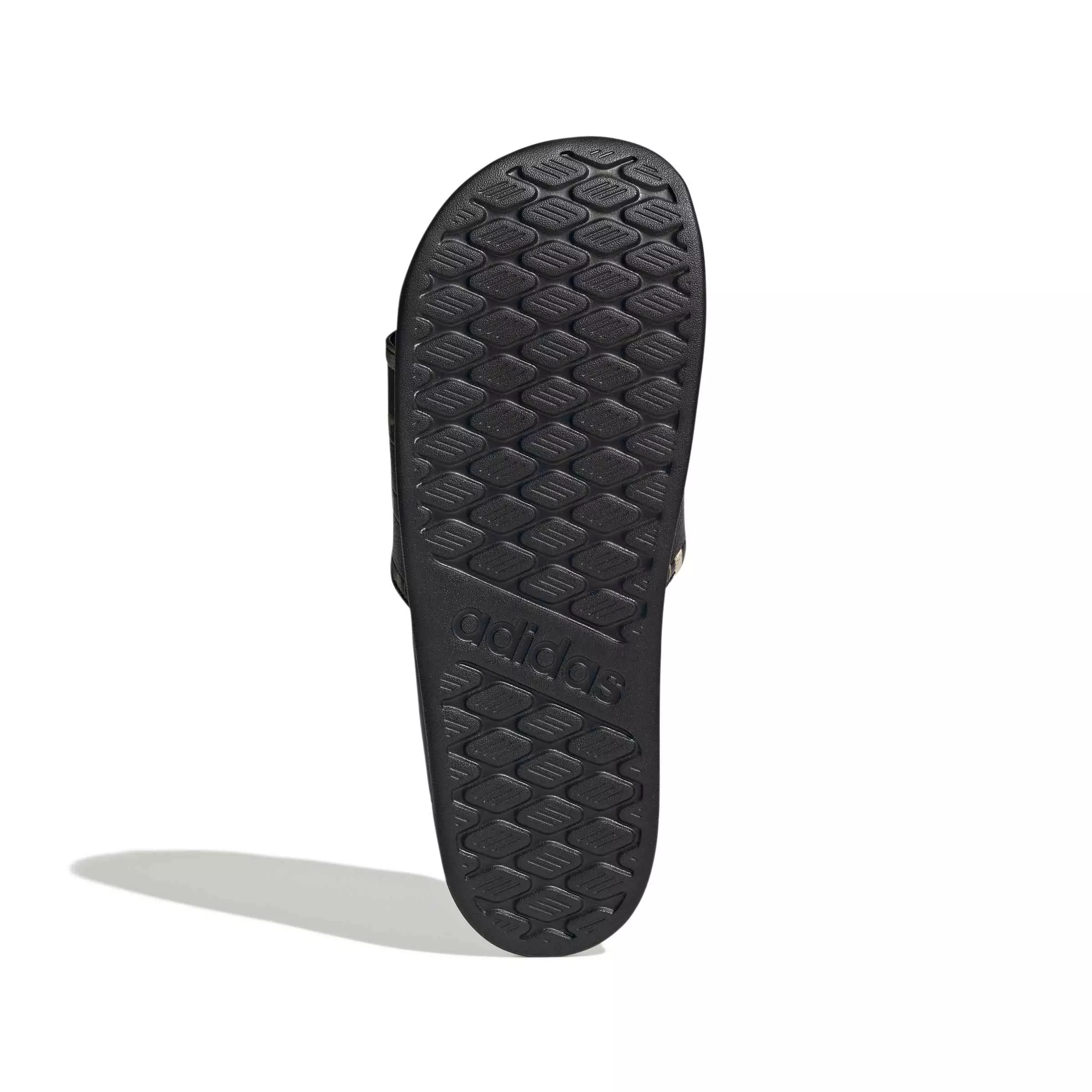 adidas Adilette Comfort 2.0 "Core Black/Core Black/Aurora Coffee" Men's Slide - BLACK/BLACK/COFFEE