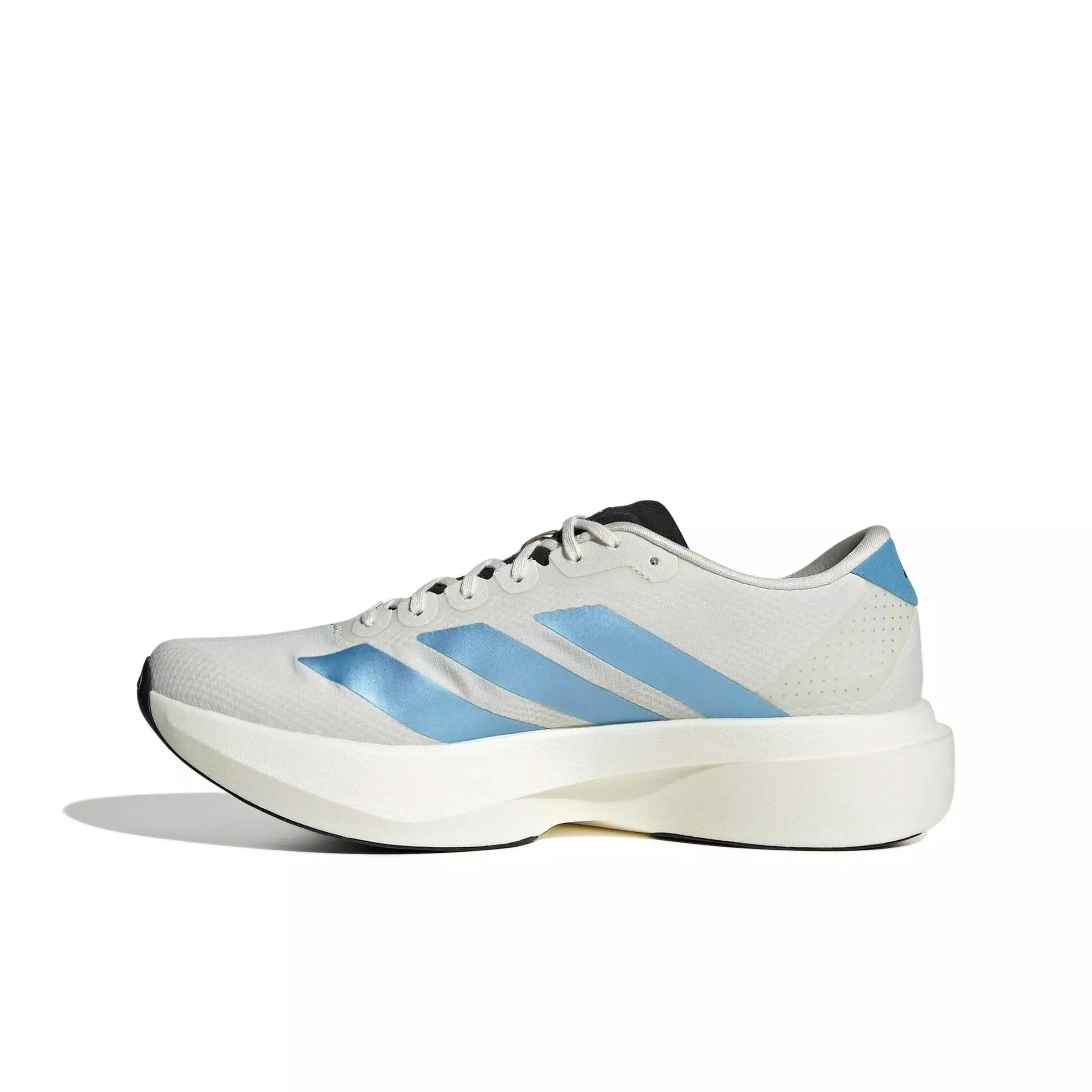 adidas Adizero EVO SL "Off White/Light Blue/Bright Red" Men's Running Shoe - OFF WHITE/LT BLUE/RED