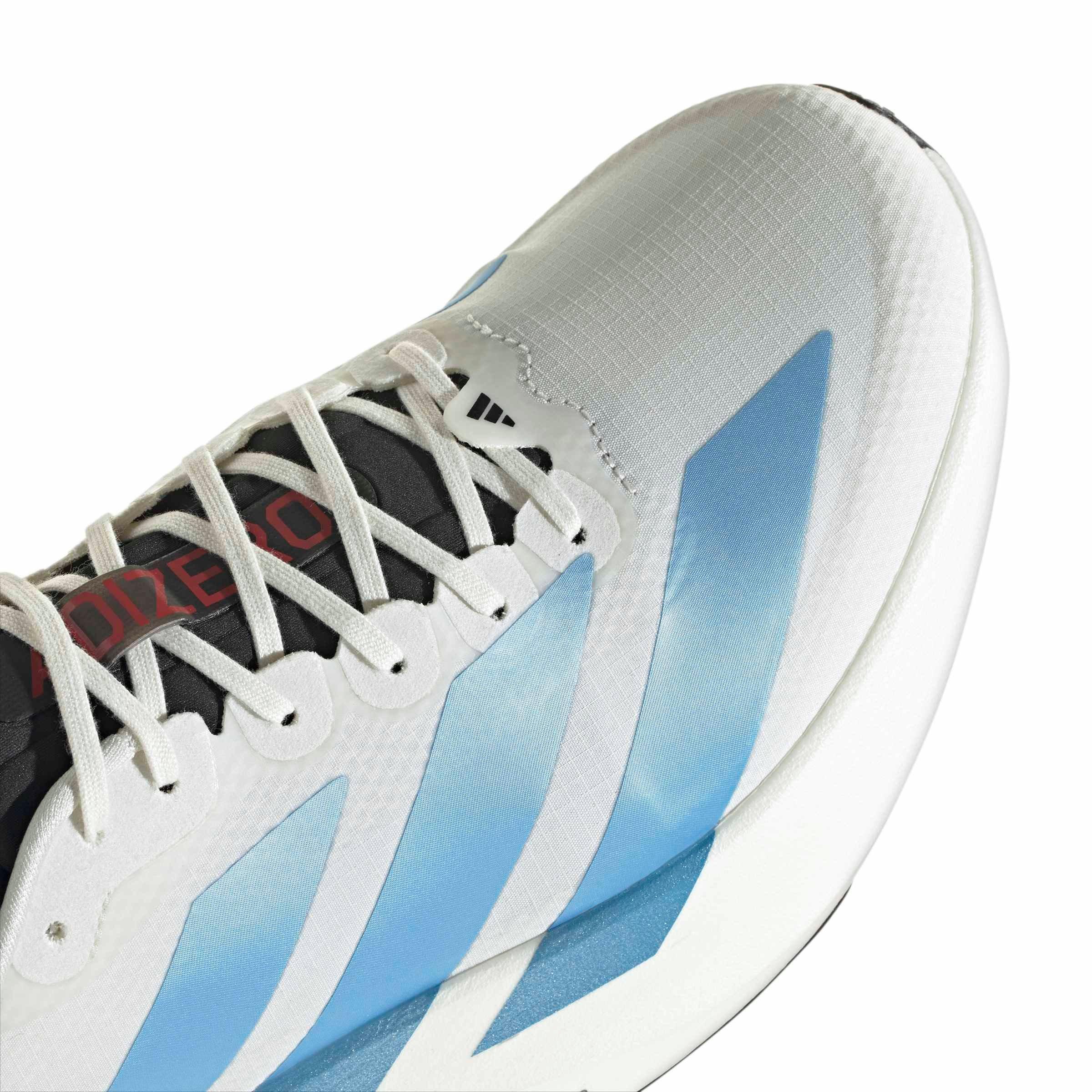 adidas Adizero EVO SL "Off White/Light Blue/Bright Red" Men's Running Shoe - OFF WHITE/LT BLUE/RED