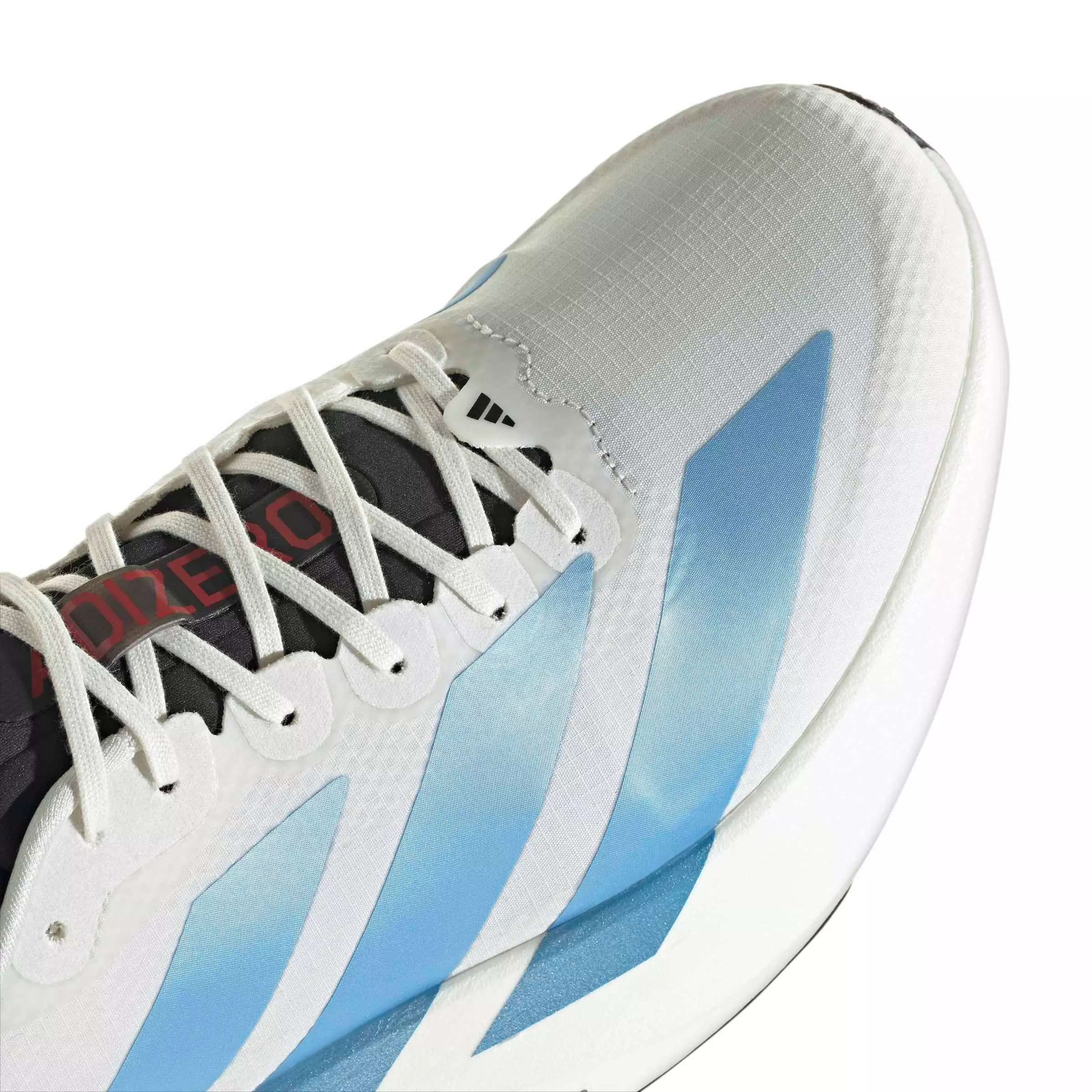 adidas Adizero EVO SL "Off White/Light Blue/Bright Red" Men's Running Shoe - OFF WHITE/LT BLUE/RED