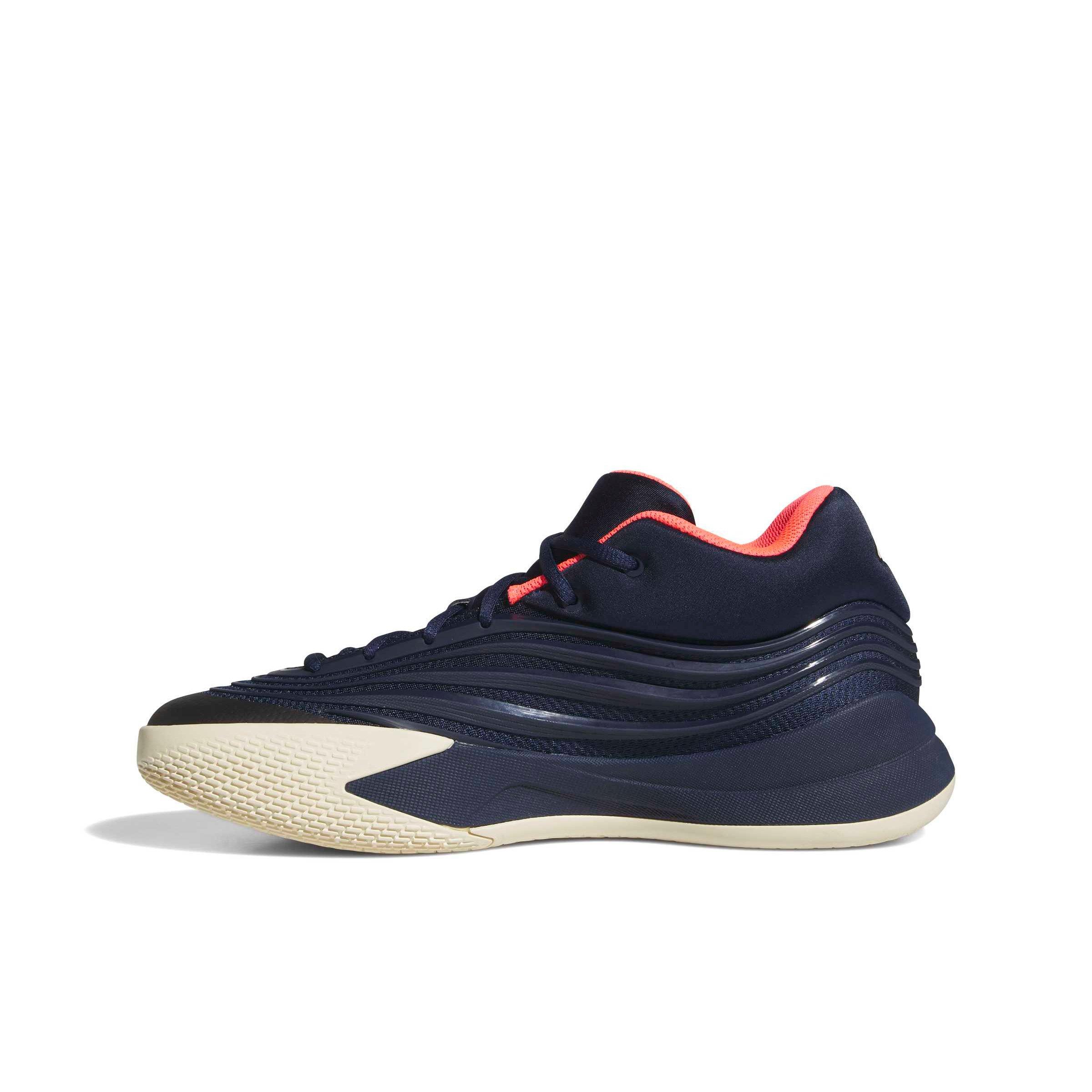 adidas Dame X "Night Indigo/Warm Vanilla/Solar Turbo" Men's Basketball Shoe - INDIGGO/VANILLA/TURBO