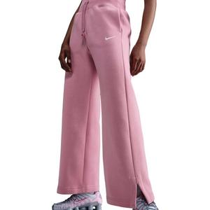 Nike Women's Sportswear Phoenix Fleece High-Waisted Wide-Leg Sweatpants - Pink