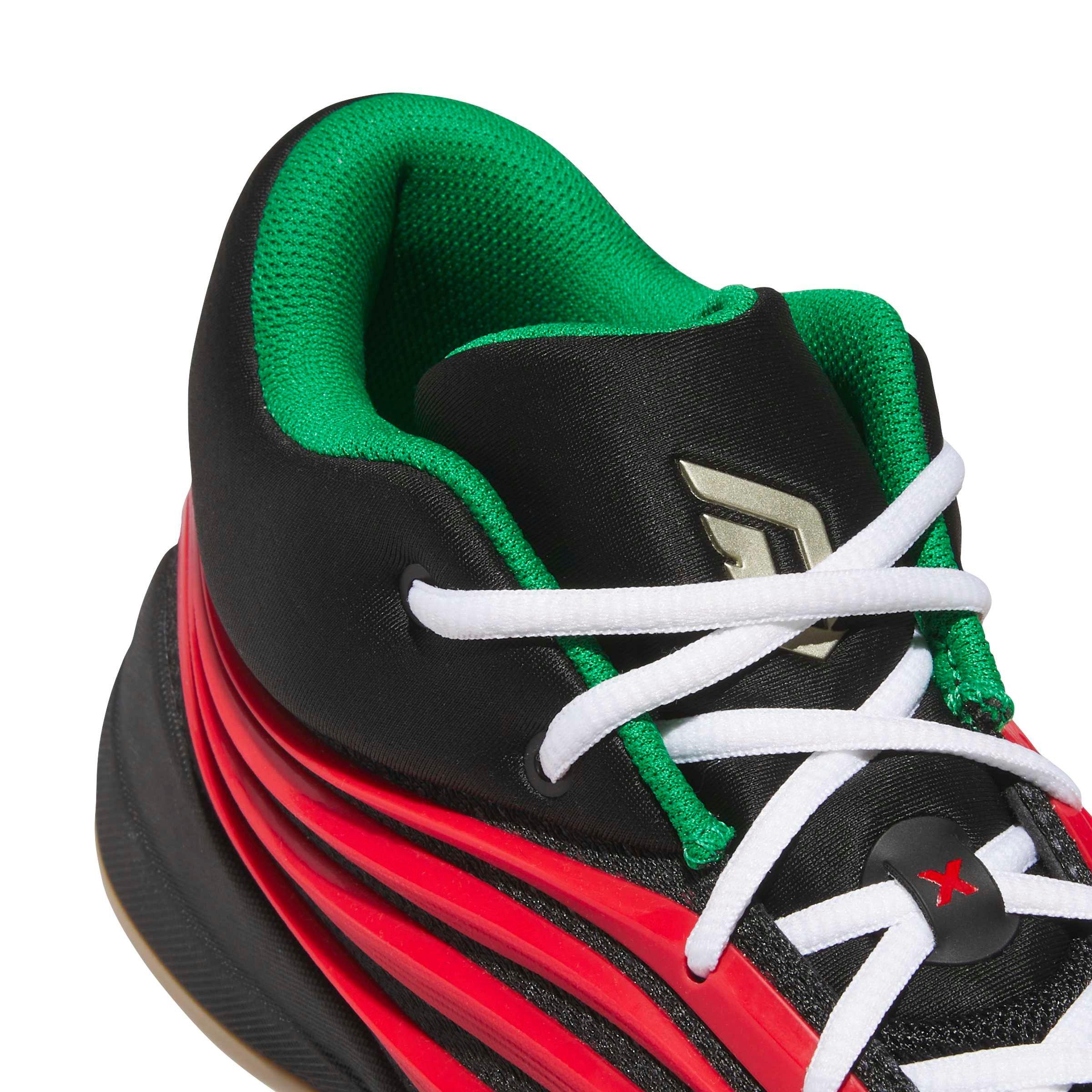 adidas Dame X "Core Black/Pure Ruby/Gum 4" Men's Basketball Shoe - BLACK/RUBY/GUM
