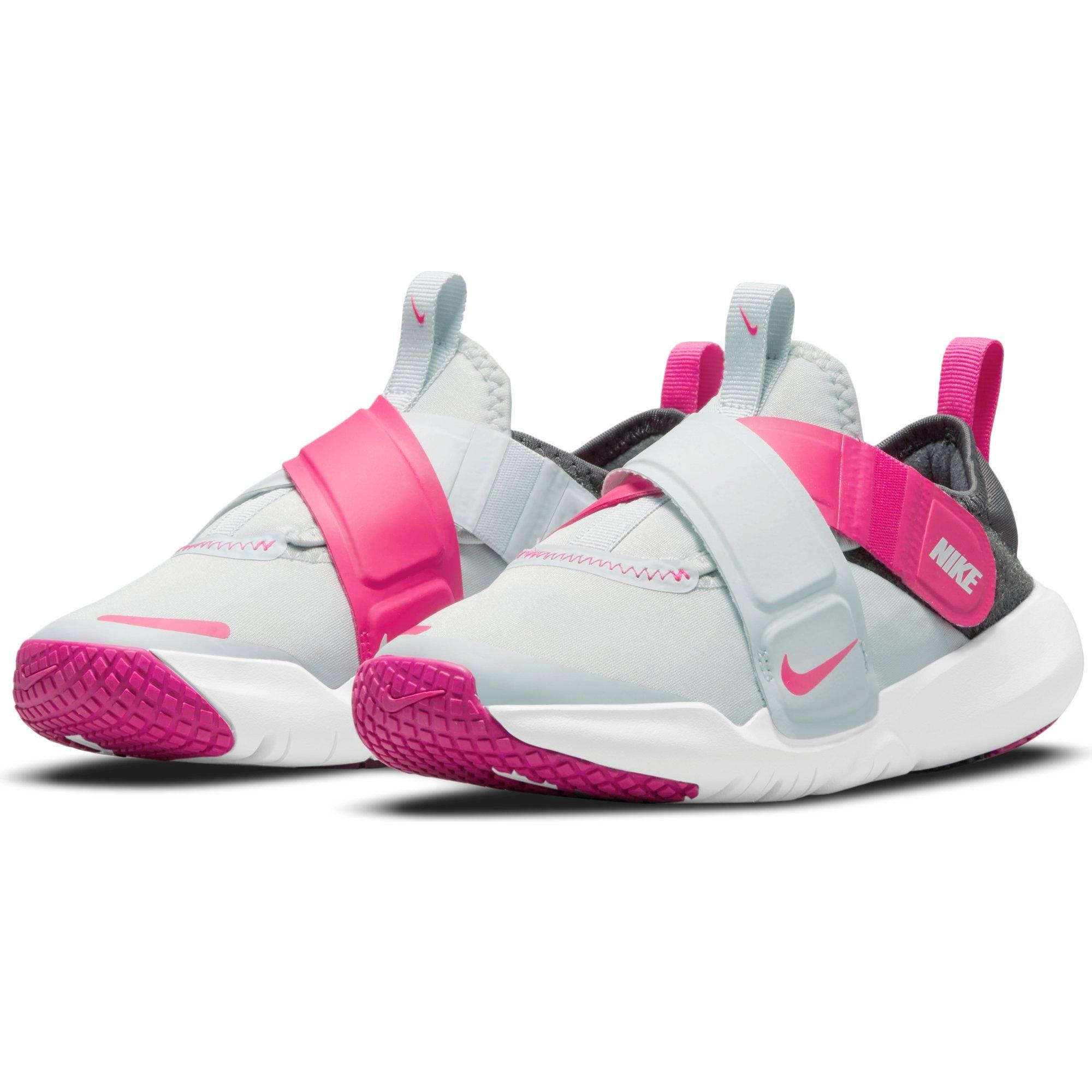 Nike Flex Advance "Pure Platinum/Pink Prime/Sangria" Preschool Boys' Running Shoe - GREY Thumbnail View 3