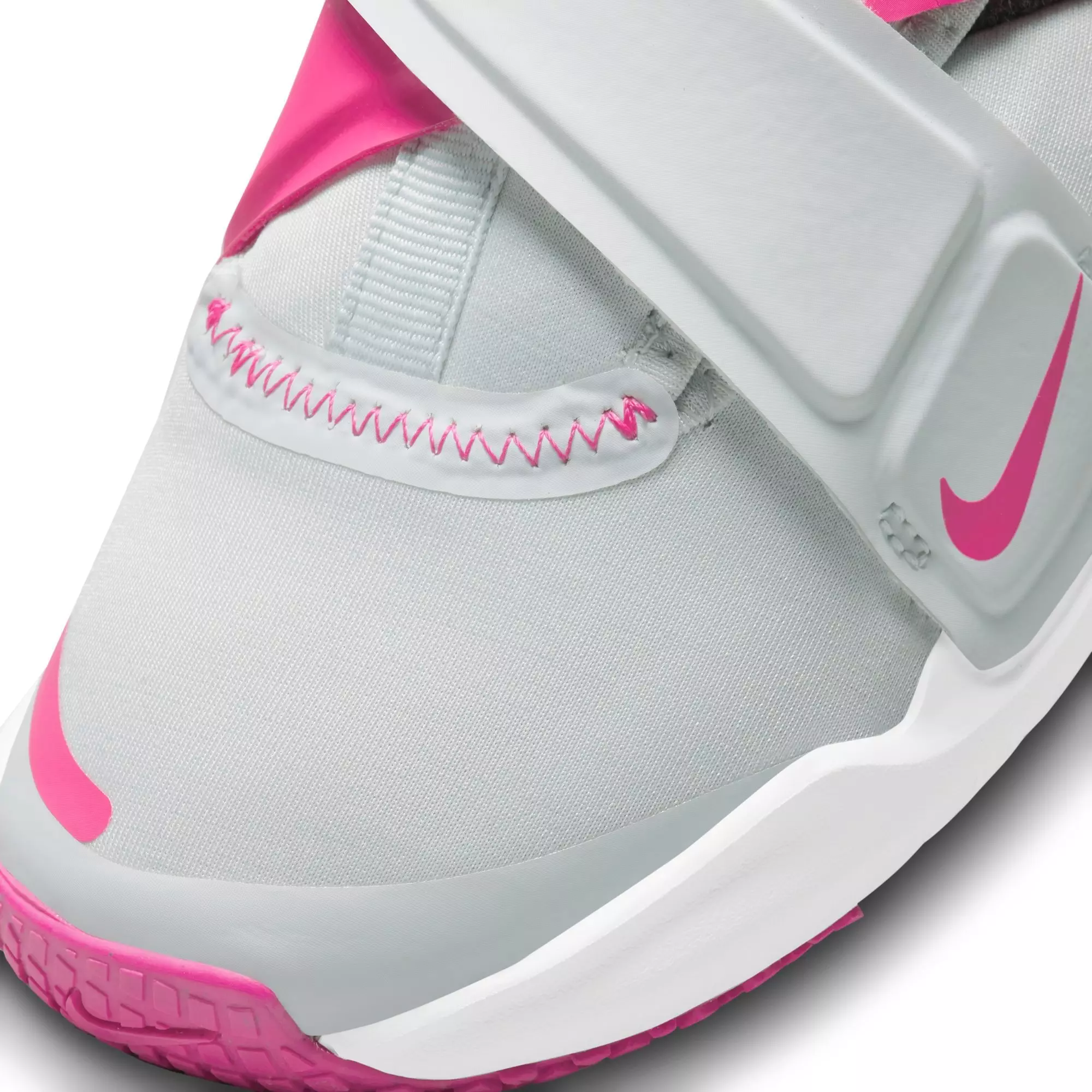 Nike Flex Advance "Pure Platinum/Pink Prime/Sangria" Preschool Boys' Running Shoe - GREY