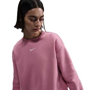 Nike Women's Sportswear Phoenix Fleece Oversized Crewneck Sweatshirt - Pink