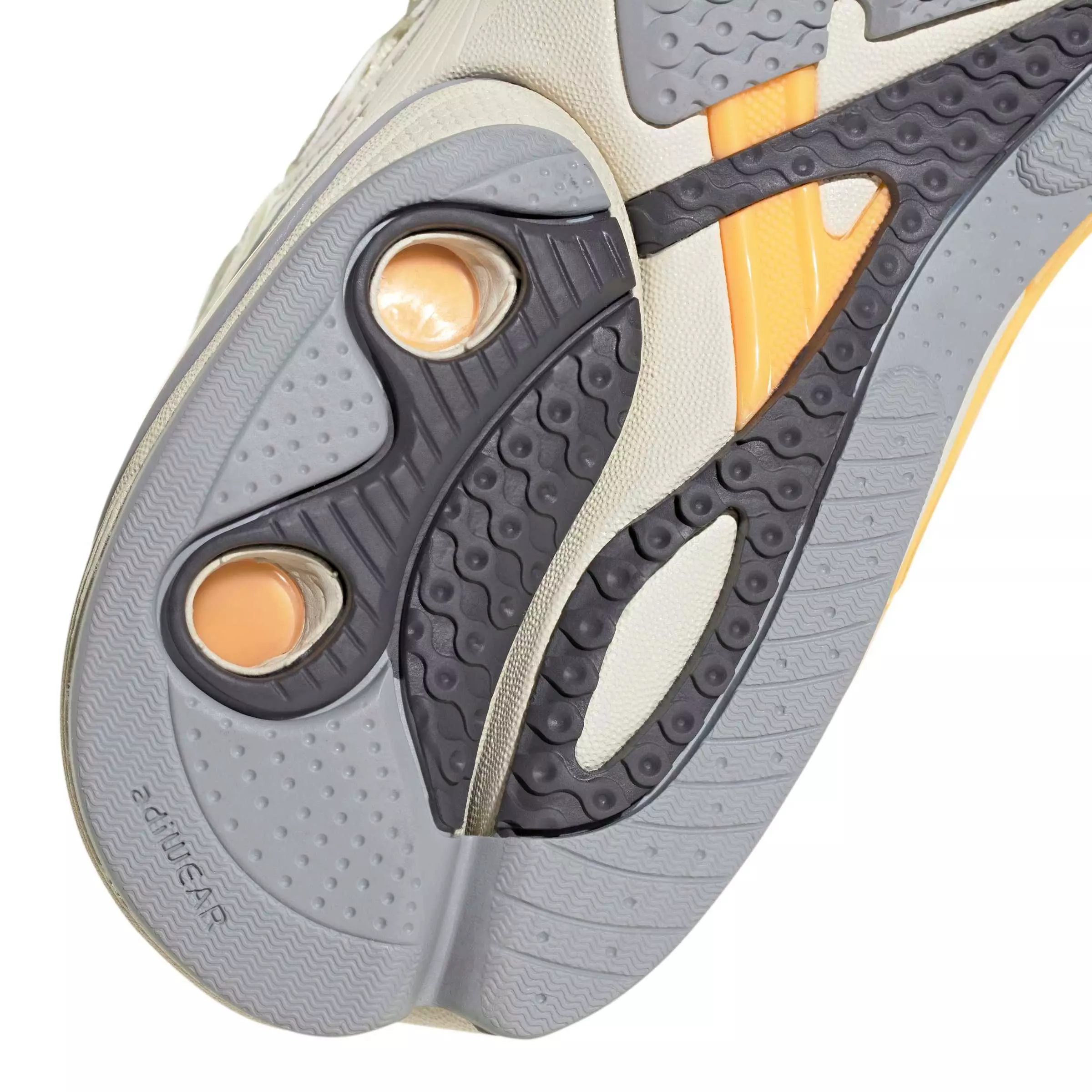 adidas Originals Adistar Control 5 "Cloud White/Halo Silver/Acid Orange" Men's Shoe - WHITE/SILVER/ORANGE