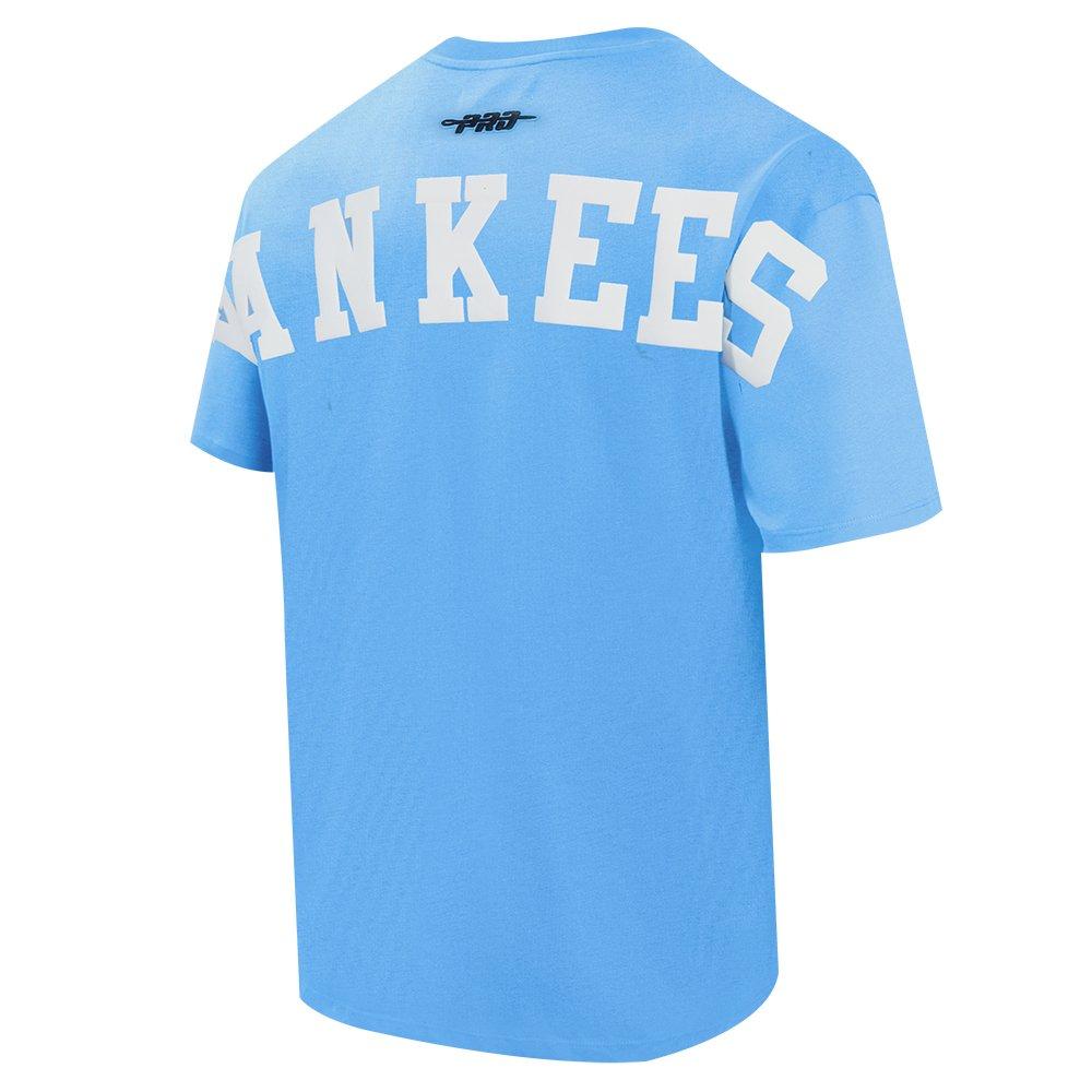 Pro Standard Men's MLB New York Yankees CJ Drop Shoulder Tee - LT BLUE
