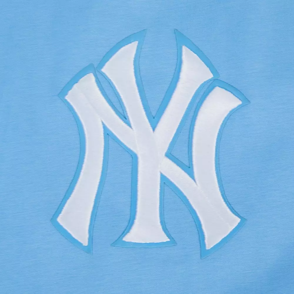 Pro Standard Men's MLB New York Yankees CJ Drop Shoulder Tee - LT BLUE