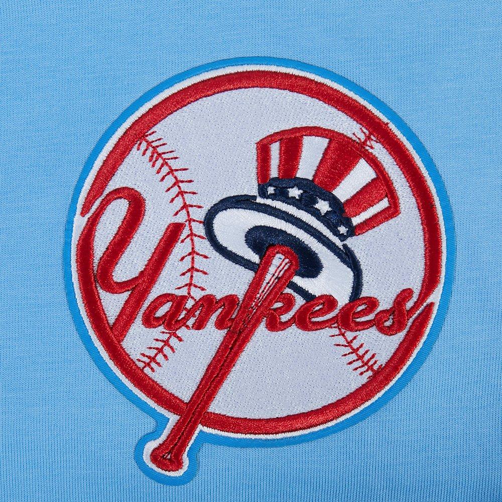 Pro Standard Men's MLB New York Yankees CJ Drop Shoulder Tee - LT BLUE