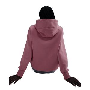 Nike Women's Sportswear Phoenix Fleece Oversized Full-Zip Hooded Jacket - Pink