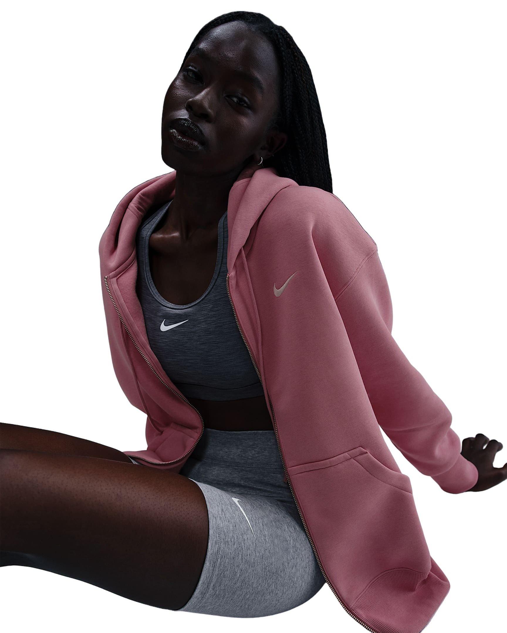 Nike Sportswear Phoenix Fleece Oversized Women's Pink Full-Zip Hooded Jacket