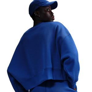 Nike Women's Sportswear Phoenix Fleece Over-Oversized Crewneck Sweatshirt - Blue