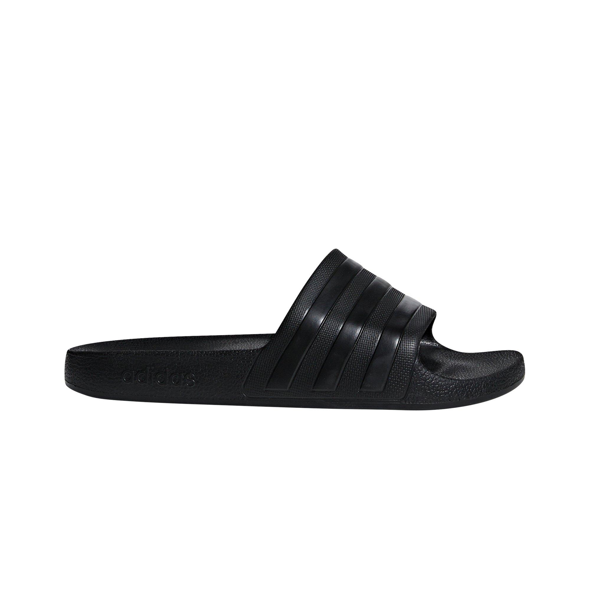 adidas Adilette Aqua "Core Black/Core Black" Unisex Slide - BLACK Thumbnail View 1