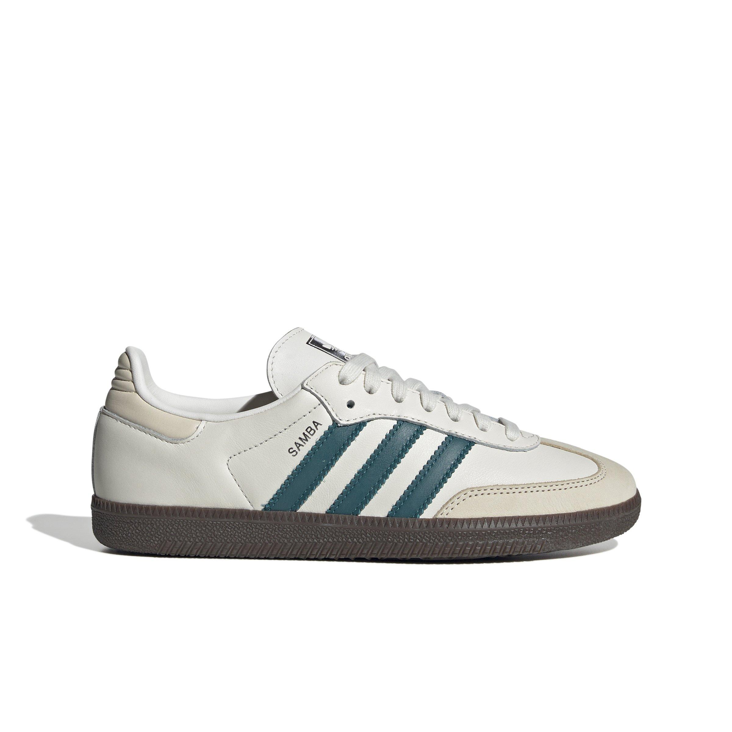 adidas Originals Samba OG "Cloud White/Legacy Teal/Wonder White" Women's Shoe - WHITE/TEAL/WHITE Thumbnail View 1