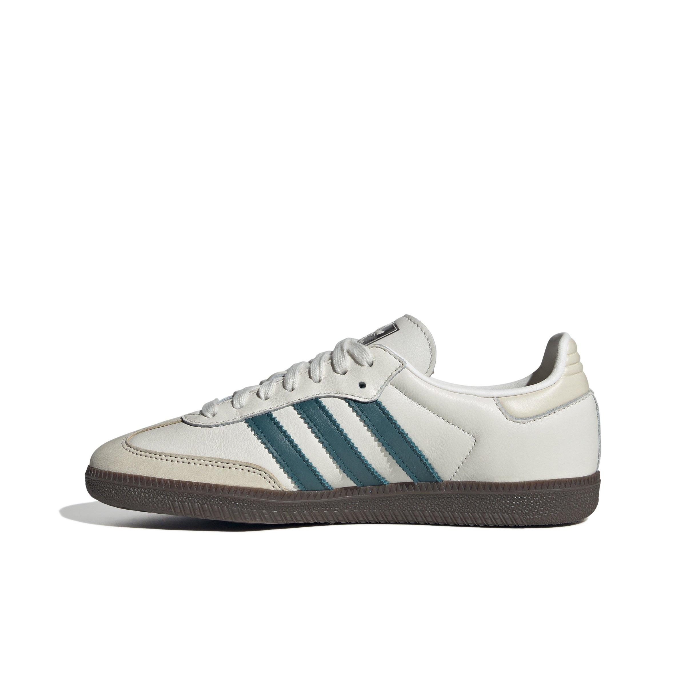 adidas Originals Samba OG "Cloud White/Legacy Teal/Wonder White" Women's Shoe - WHITE/TEAL/WHITE Thumbnail View 2