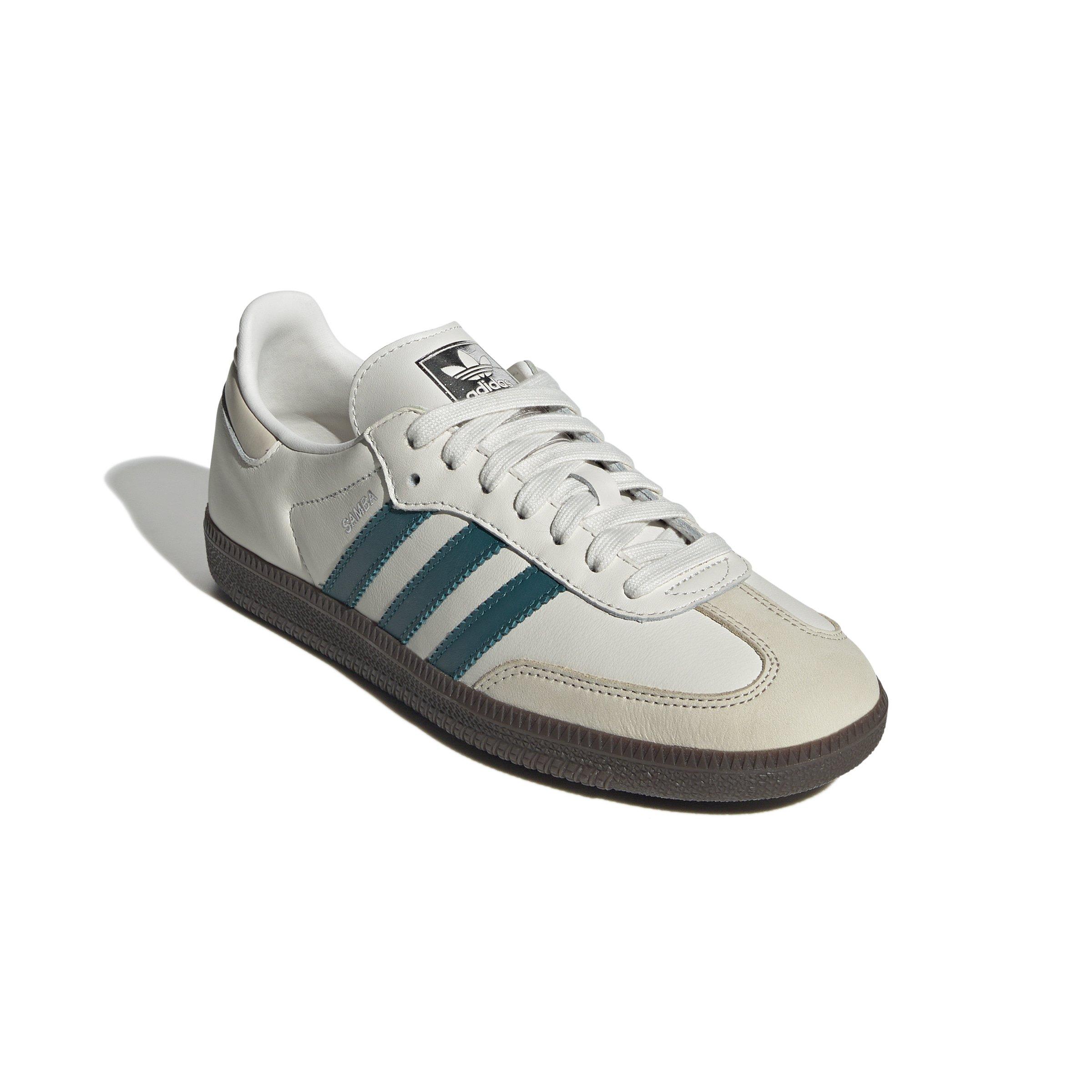 adidas Originals Samba OG "Cloud White/Legacy Teal/Wonder White" Women's Shoe - WHITE/TEAL/WHITE Thumbnail View 3