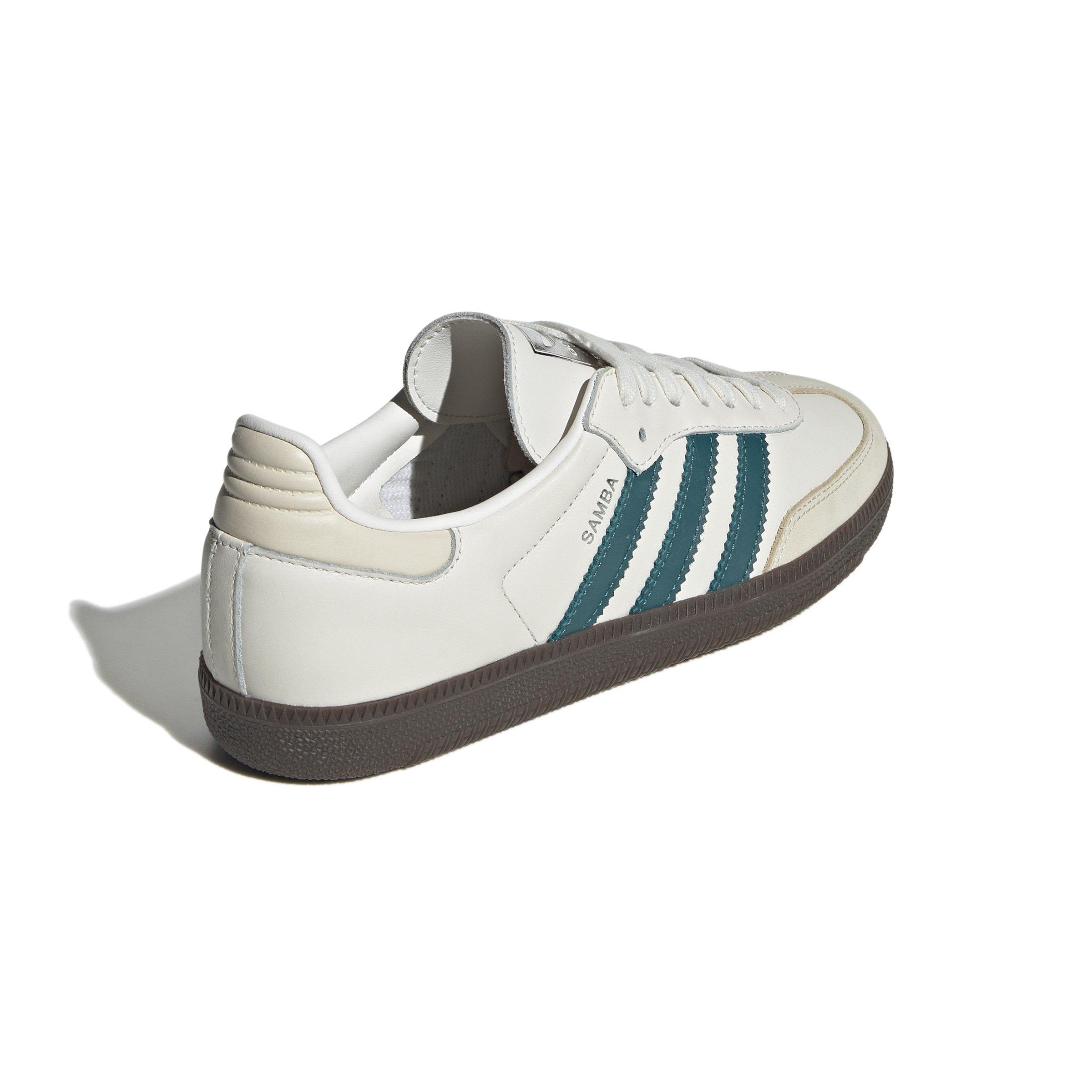 adidas Originals Samba OG "Cloud White/Legacy Teal/Wonder White" Women's Shoe - WHITE/TEAL/WHITE Thumbnail View 4